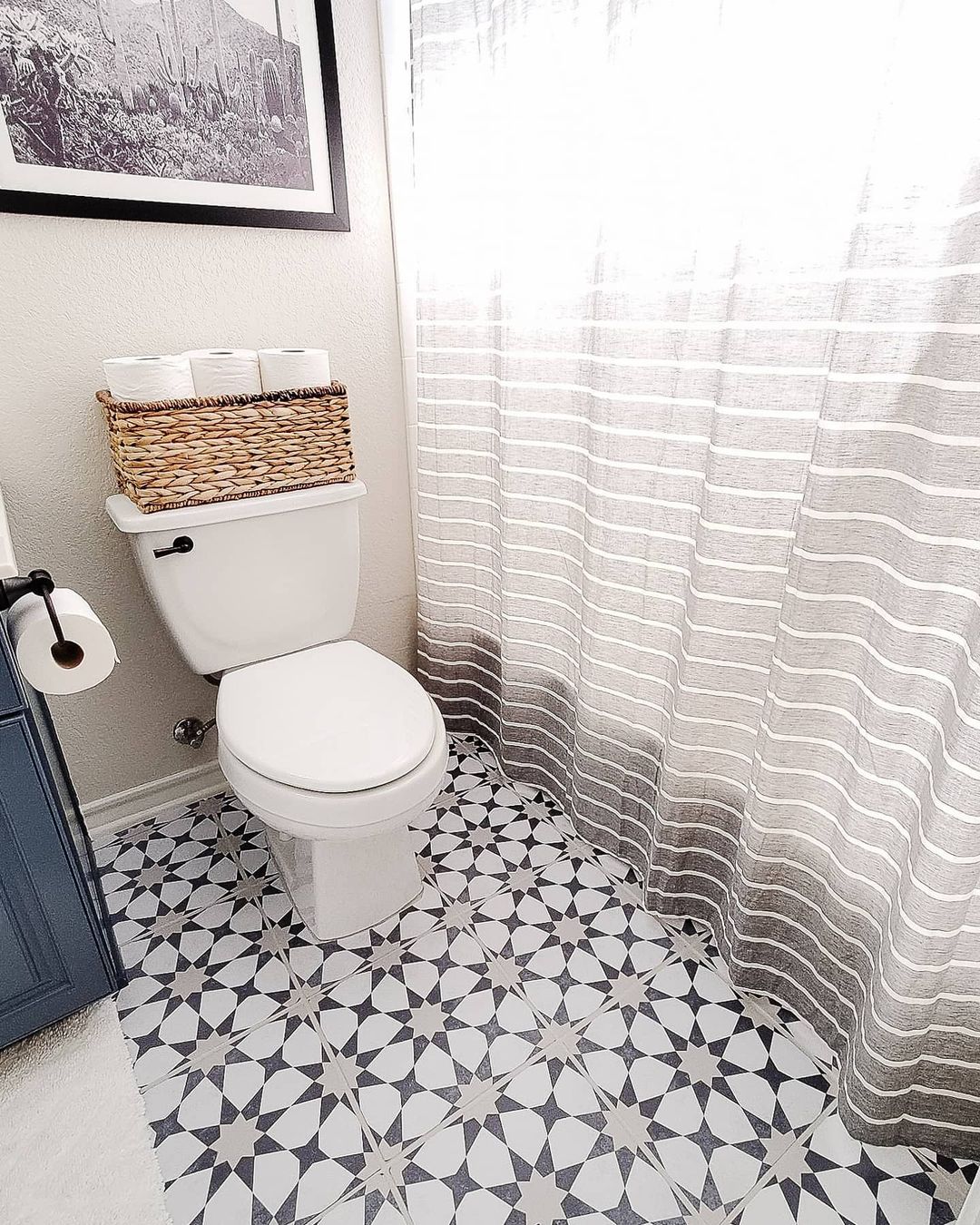 Bathroom Mini Makeover with Agadir Tile Stickers