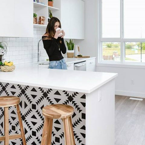 Kid-friendly kitchen island makeover