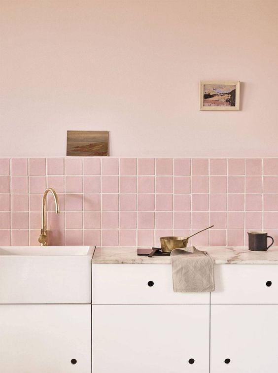 Ten pink interiors that range from rose blush to bright coral