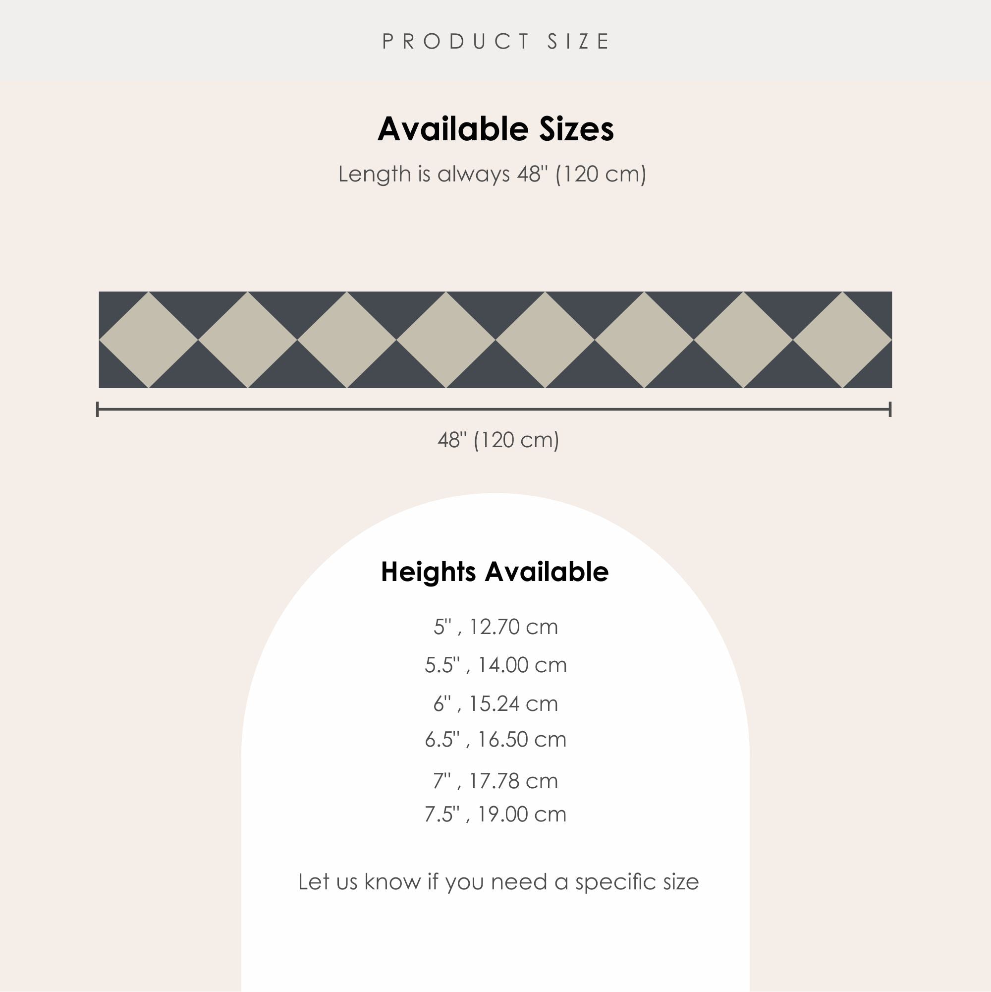 the width of a belt is shown with measurements