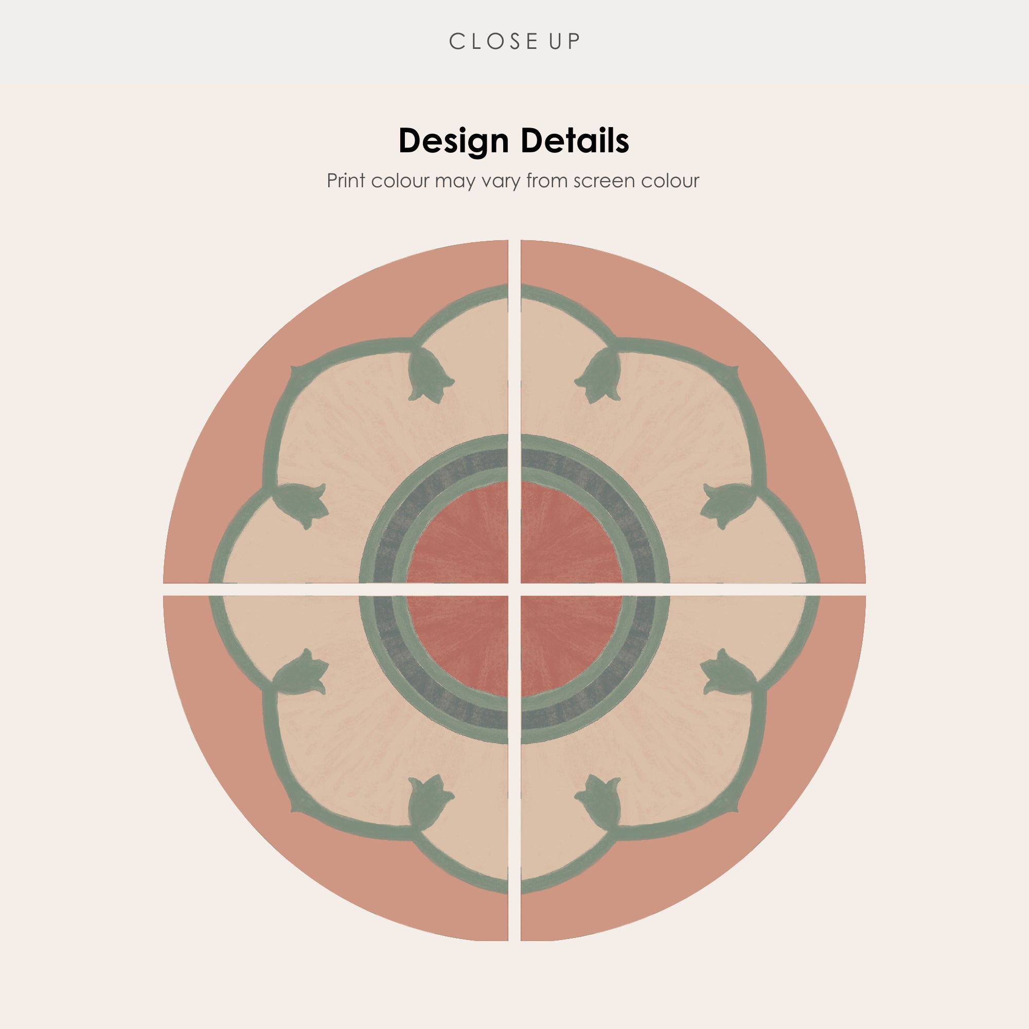 a circular design with arrows pointing to the center