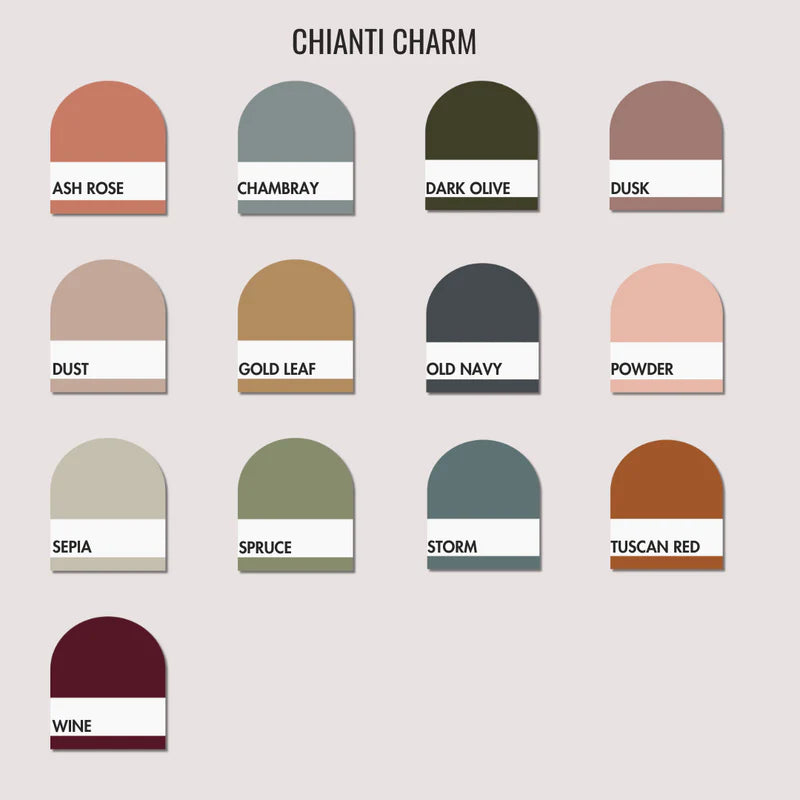 the different shades of paint in different shades