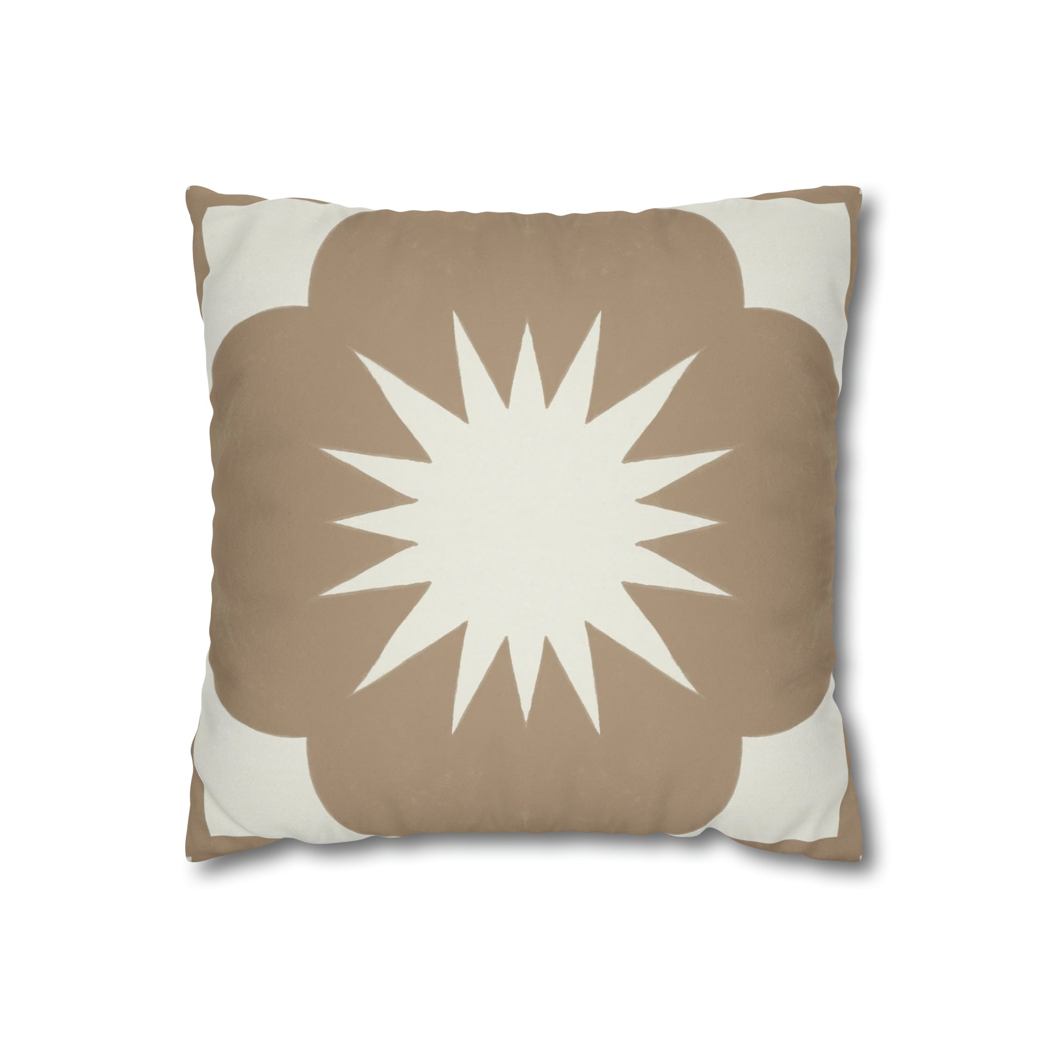 Toledo Fawn Microsuede Square Pillow Cover