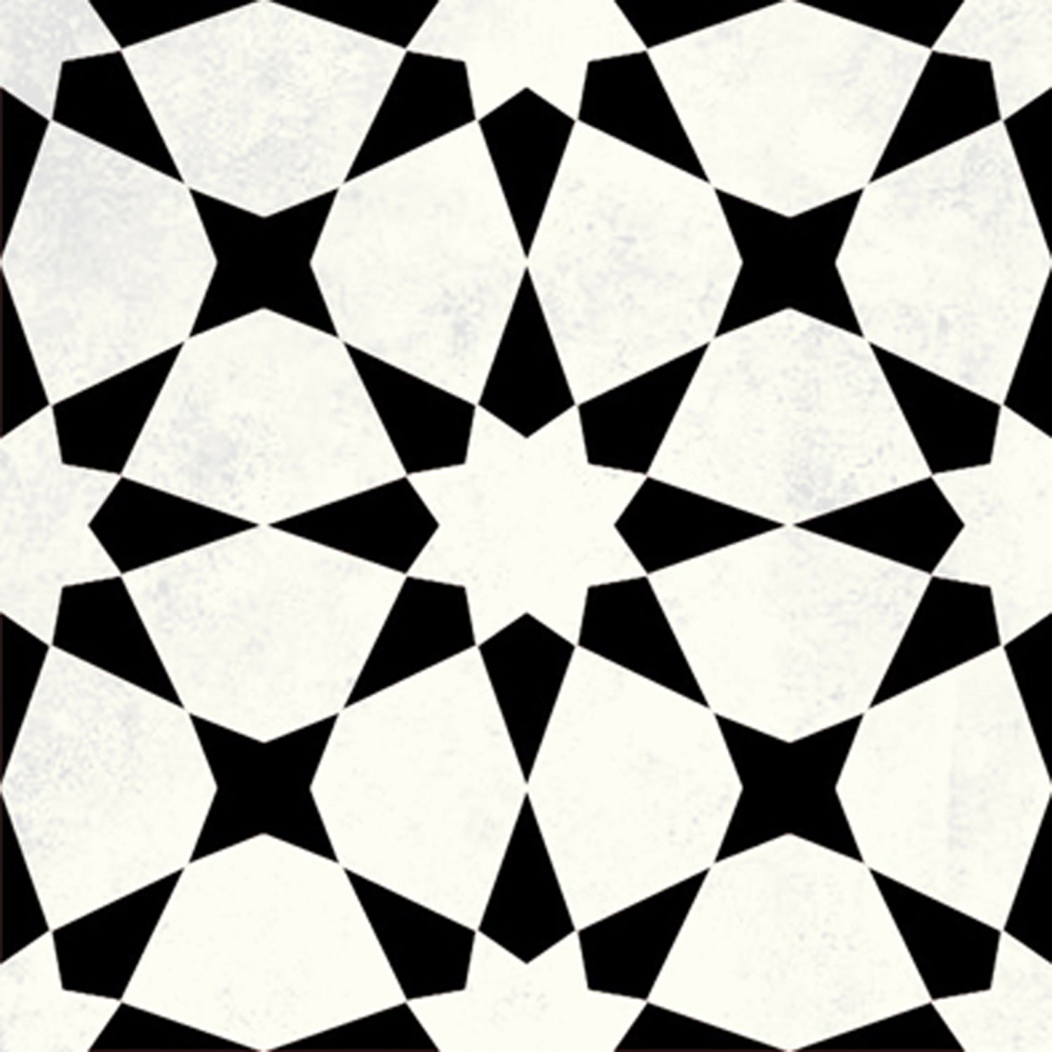 PROMO! Agadir in Black Vinyl Tile Sticker - 36 pcs pack in 10 cm