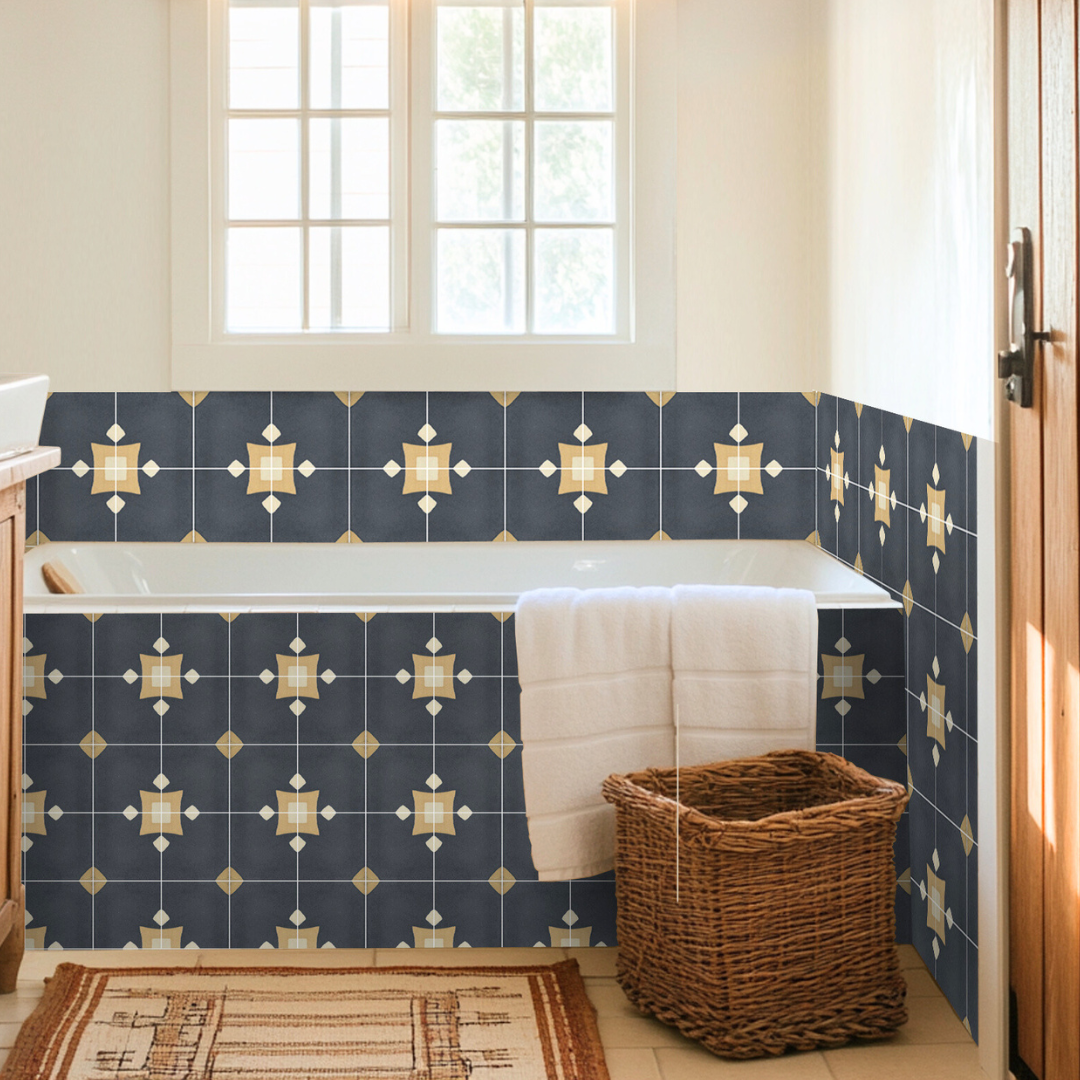 Custom Order 36 piece pack of 18" Bergamo Old Navy Vinyl Tile Stickers for Nicole