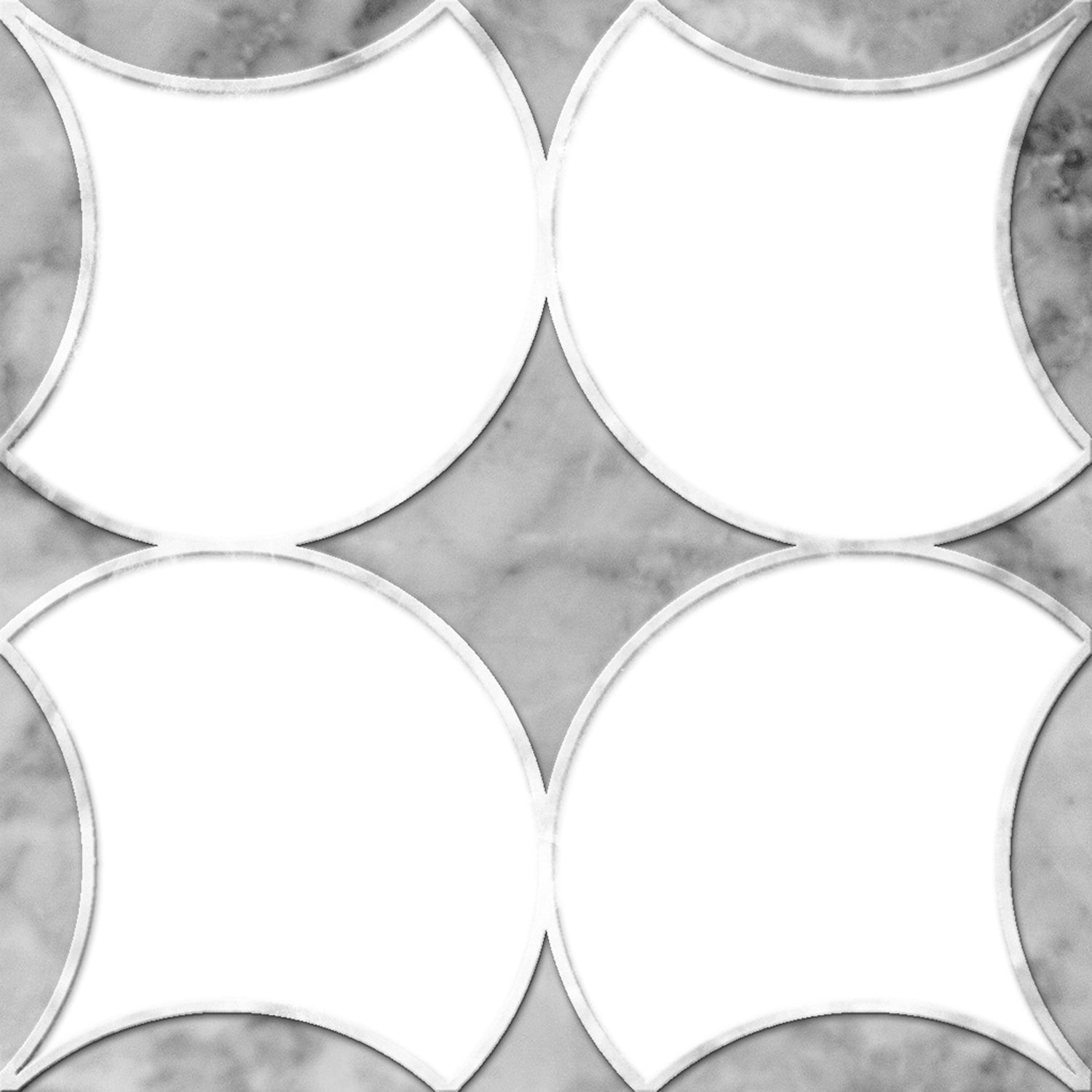 PROMO! Carrera Marble Vinyl Tile Sticker - 12 pcs pack in 14.8 cm