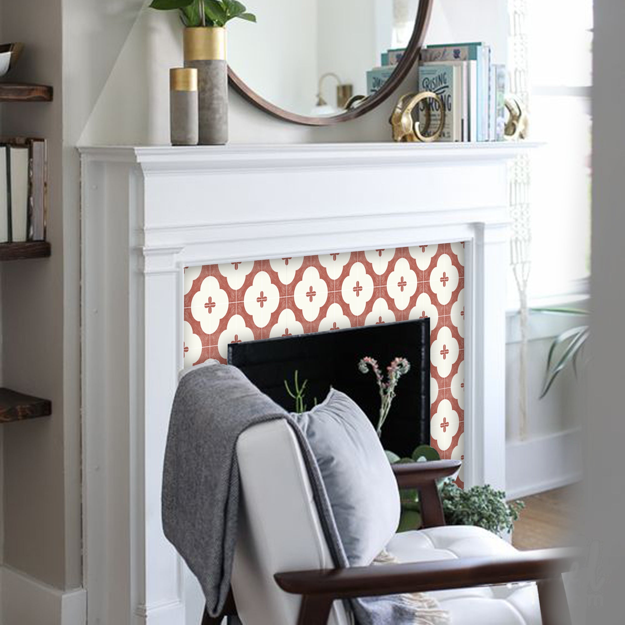 Custom Claude in Terracotta Wallpaper Panel - for Desire