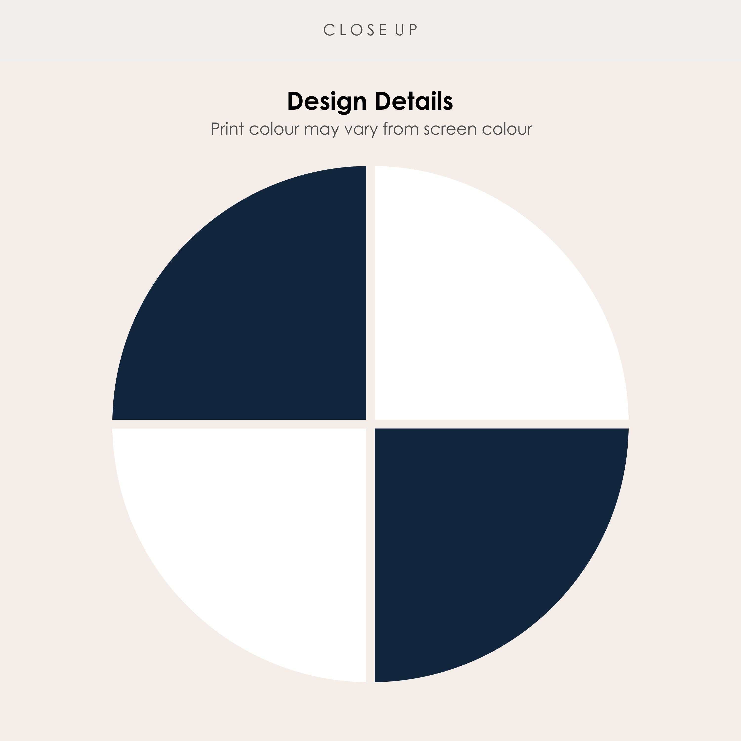 Checkerboard in Navy Tile Sticker