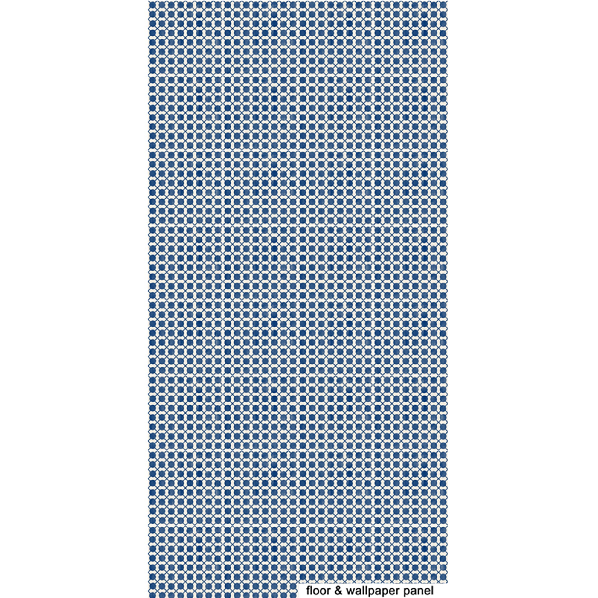 PROMO! Removable Vinyl Wallpaper in Dot to Dot Indigo - 60 x 120 cm panel