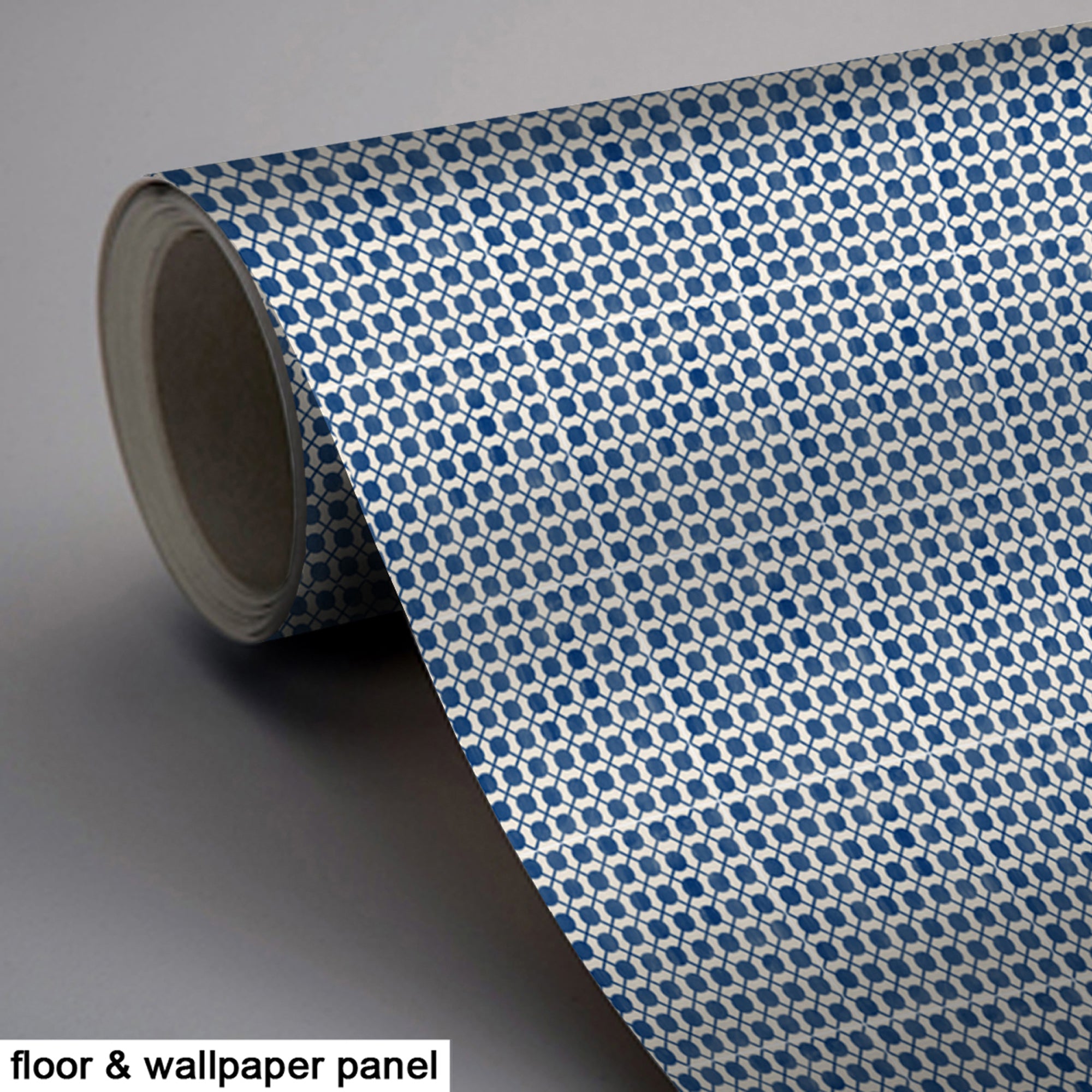 PROMO! Removable Vinyl Wallpaper in Dot to Dot Indigo - 60 x 120 cm panel