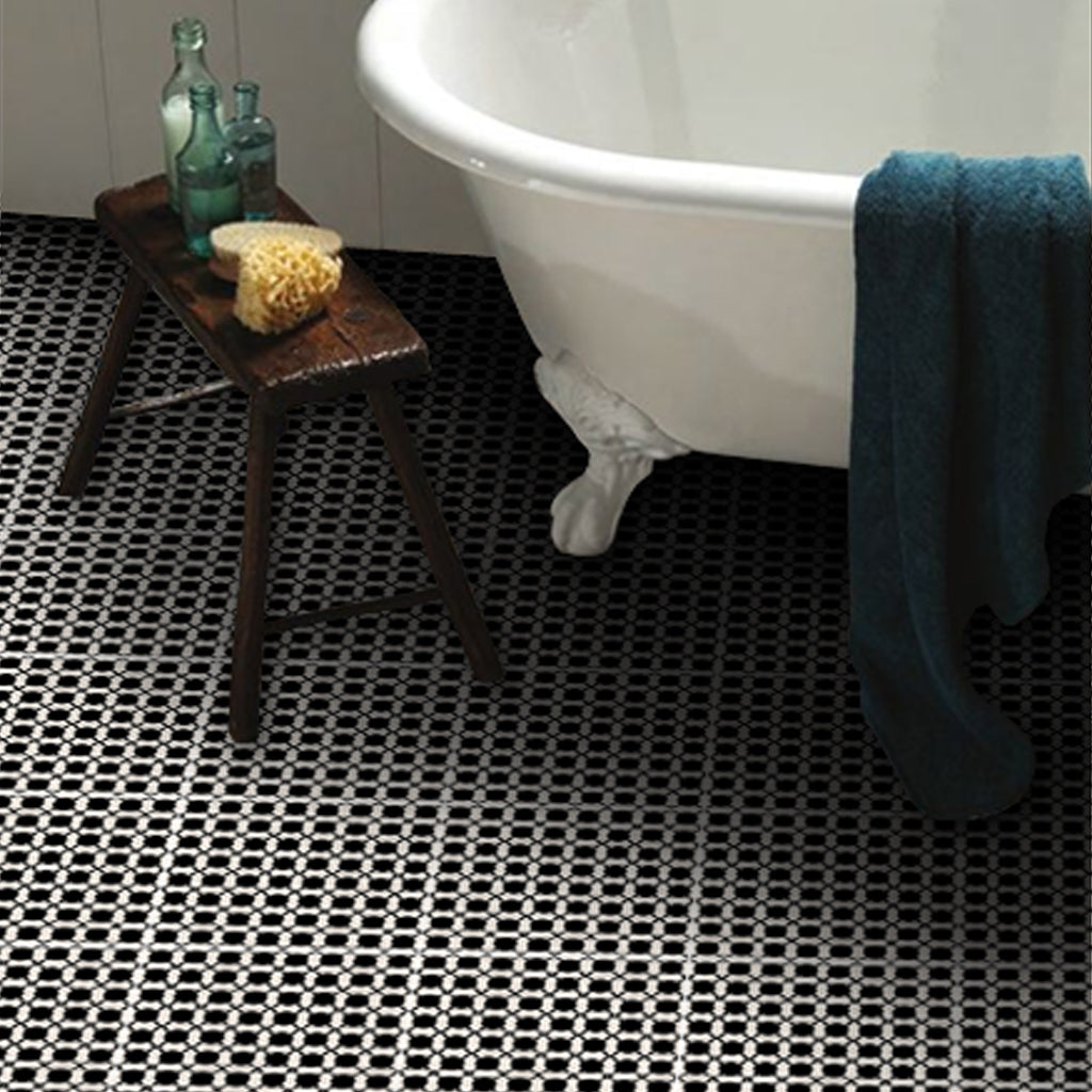 Custom Dot to Dot Black Vinyl Tile Stickers - for Sue