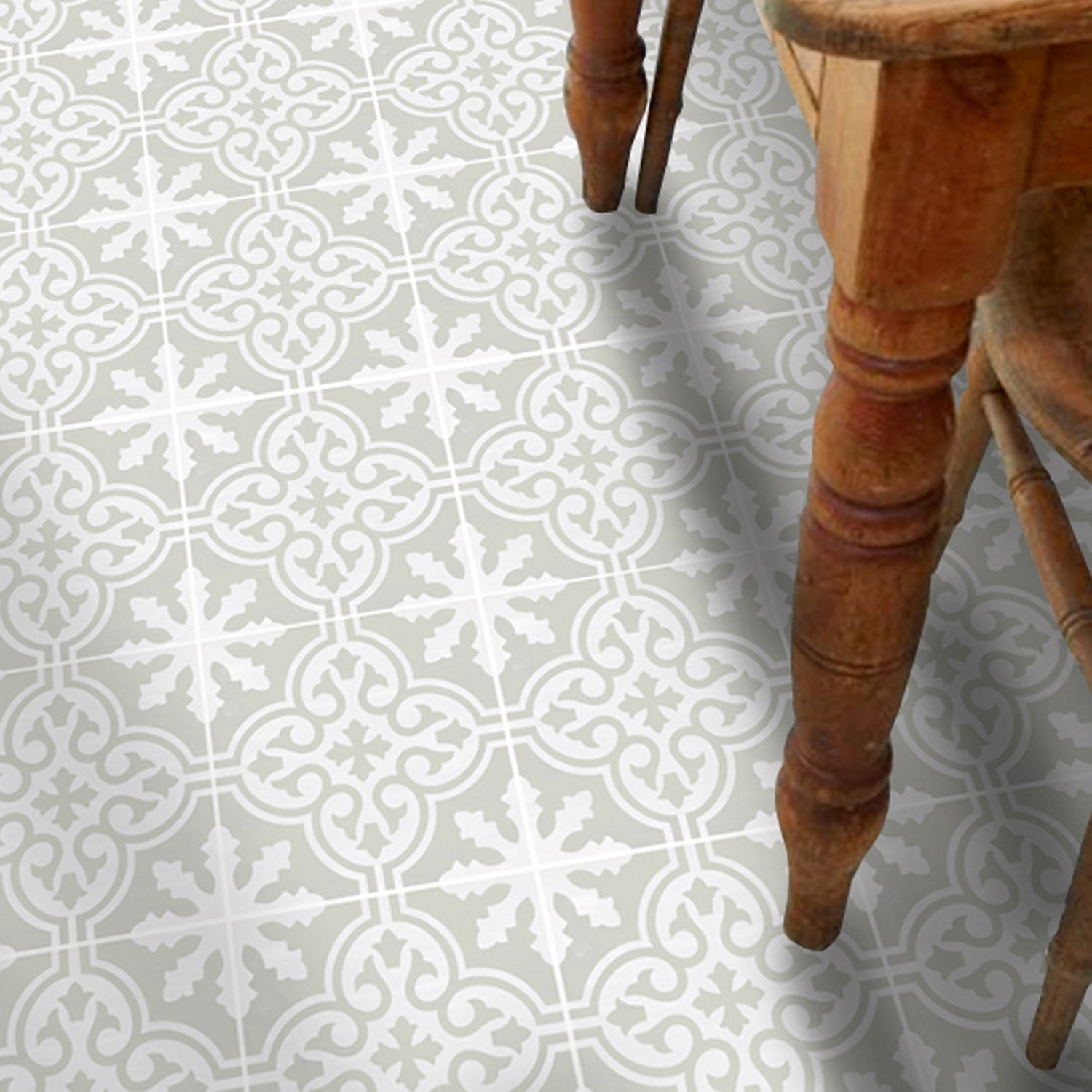 Custom Floc Silver Tile Stickers for Damian