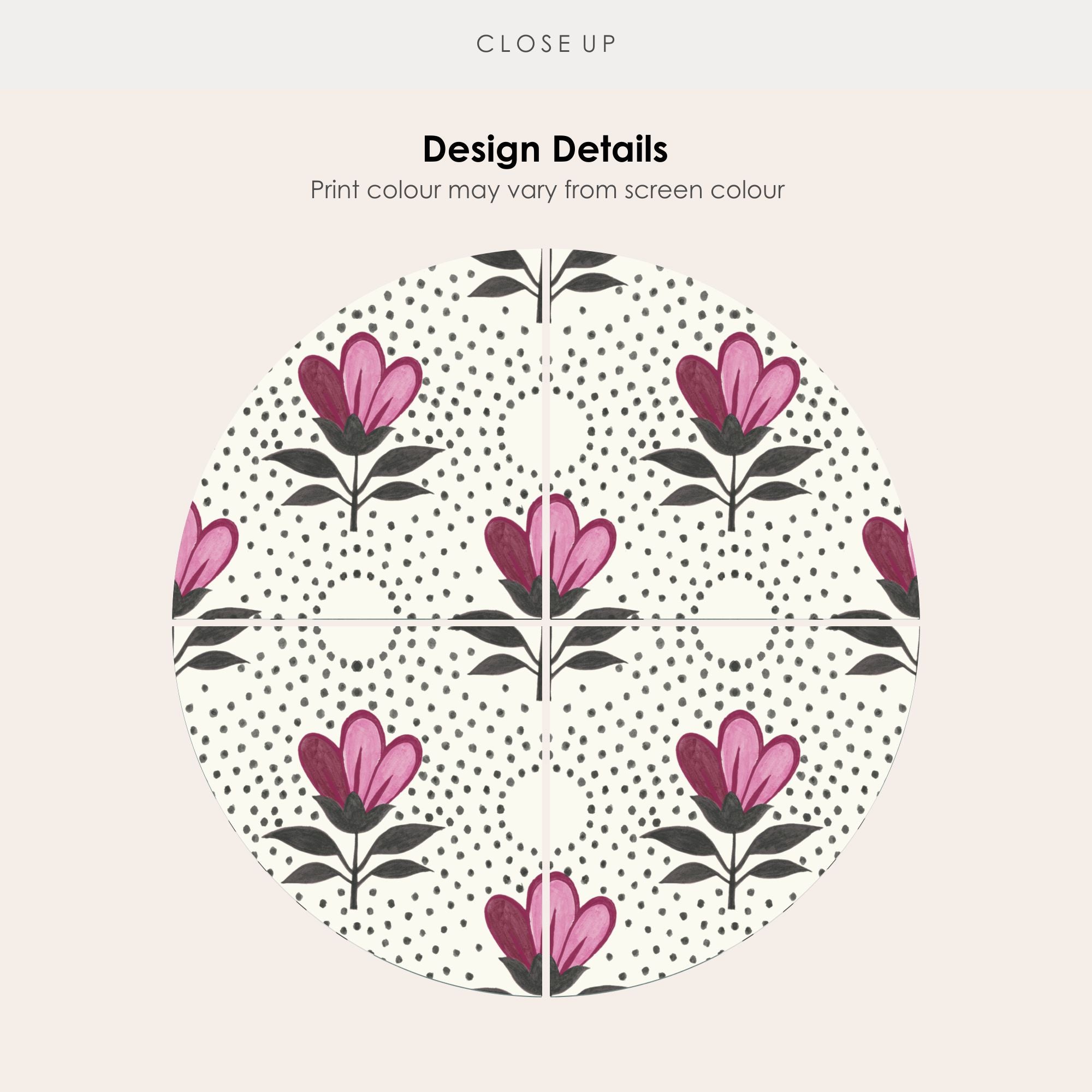 Magnolia Garden Vinyl Tile Sticker