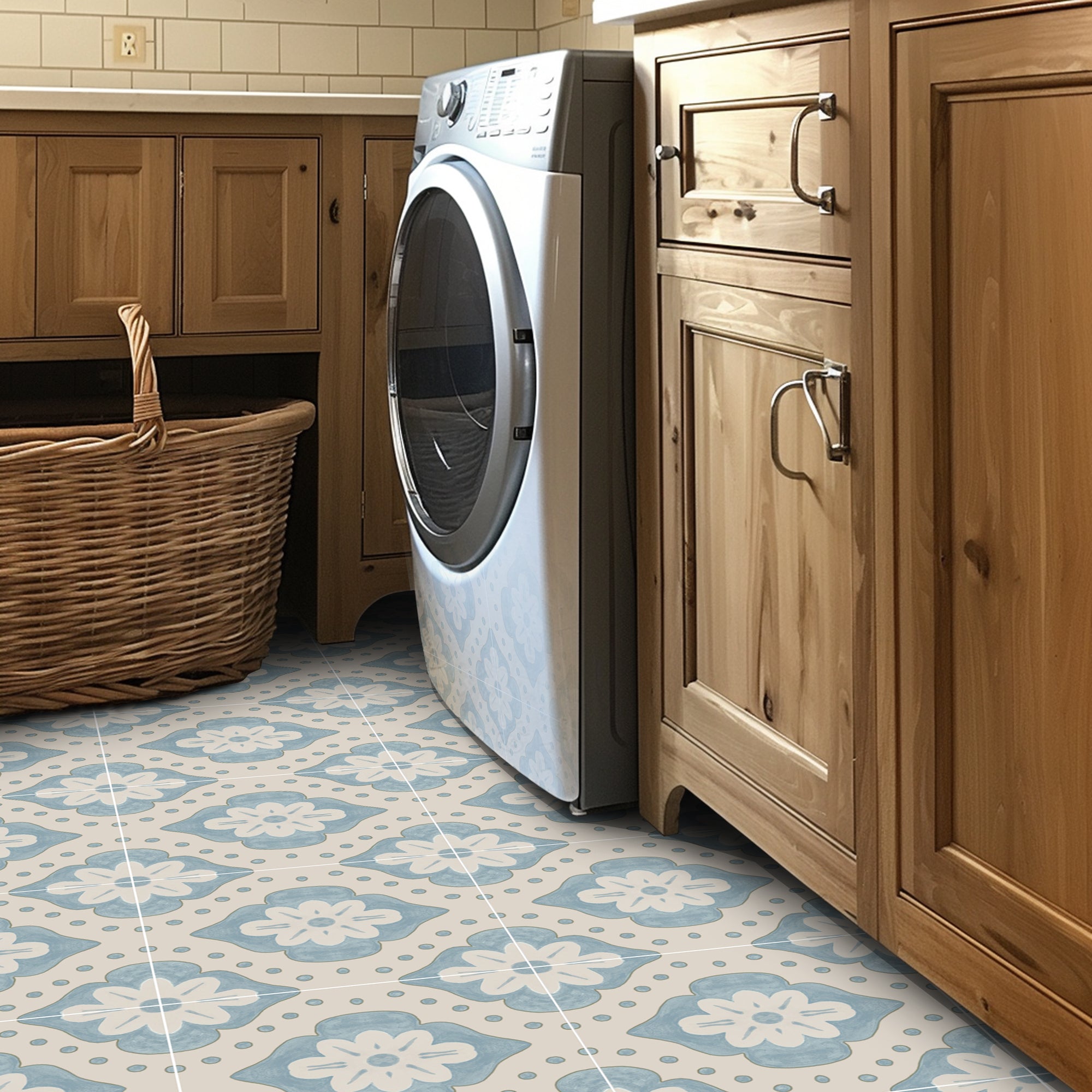 floor decals for laundry area