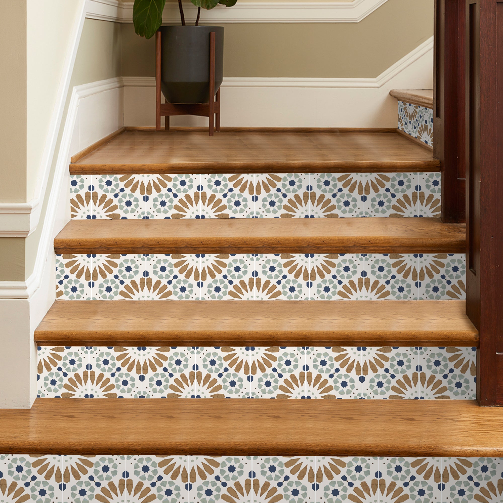 PROMO! Mazarine Stair Riser Stickers - 7 strips in 7" height x 48" long