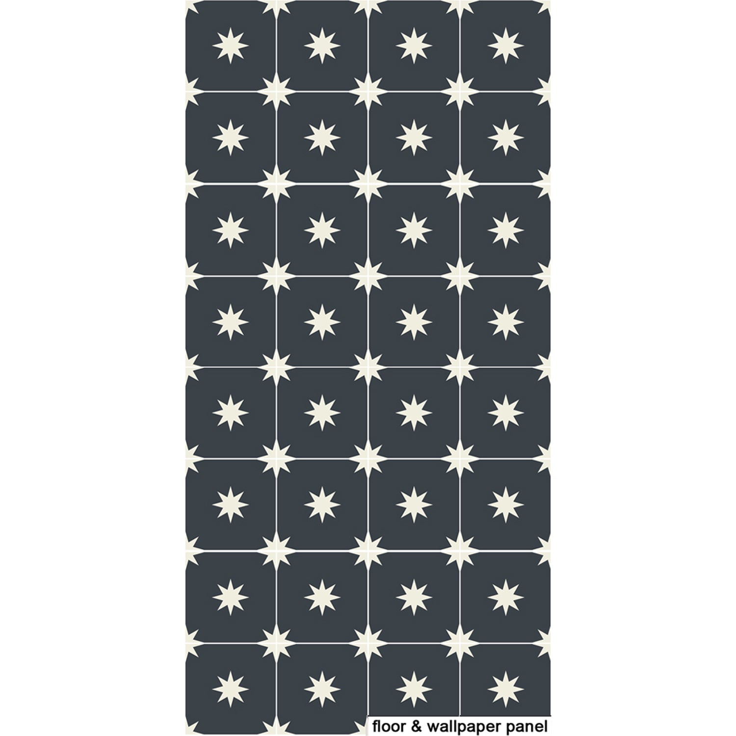 PROMO! Removable Vinyl Wallpaper Starry Night in Black - 60 x 120 cm panel