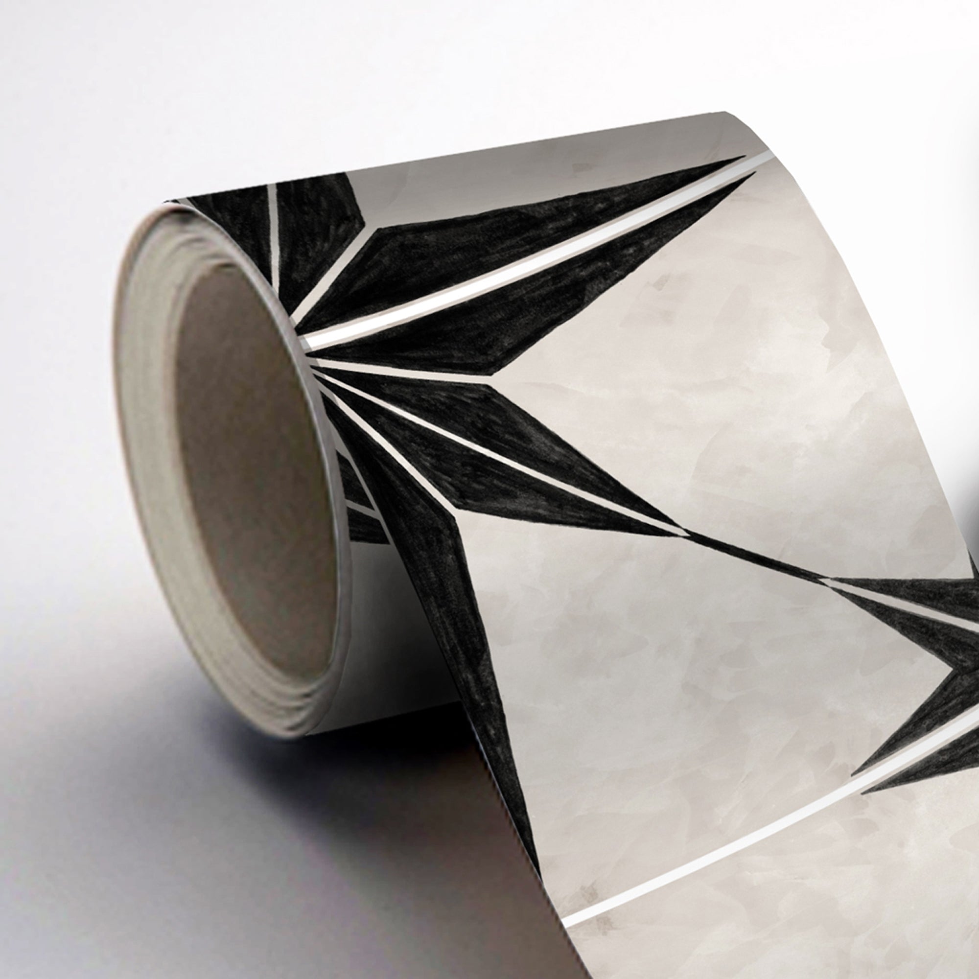 PROMO! Astra in Black Stair Riser Stickers - 7 strips in 7" height x 48" long