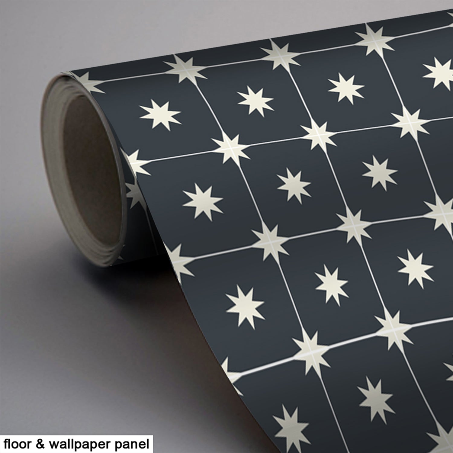 PROMO! Removable Vinyl Wallpaper Starry Night in Black - 60 x 120 cm panel