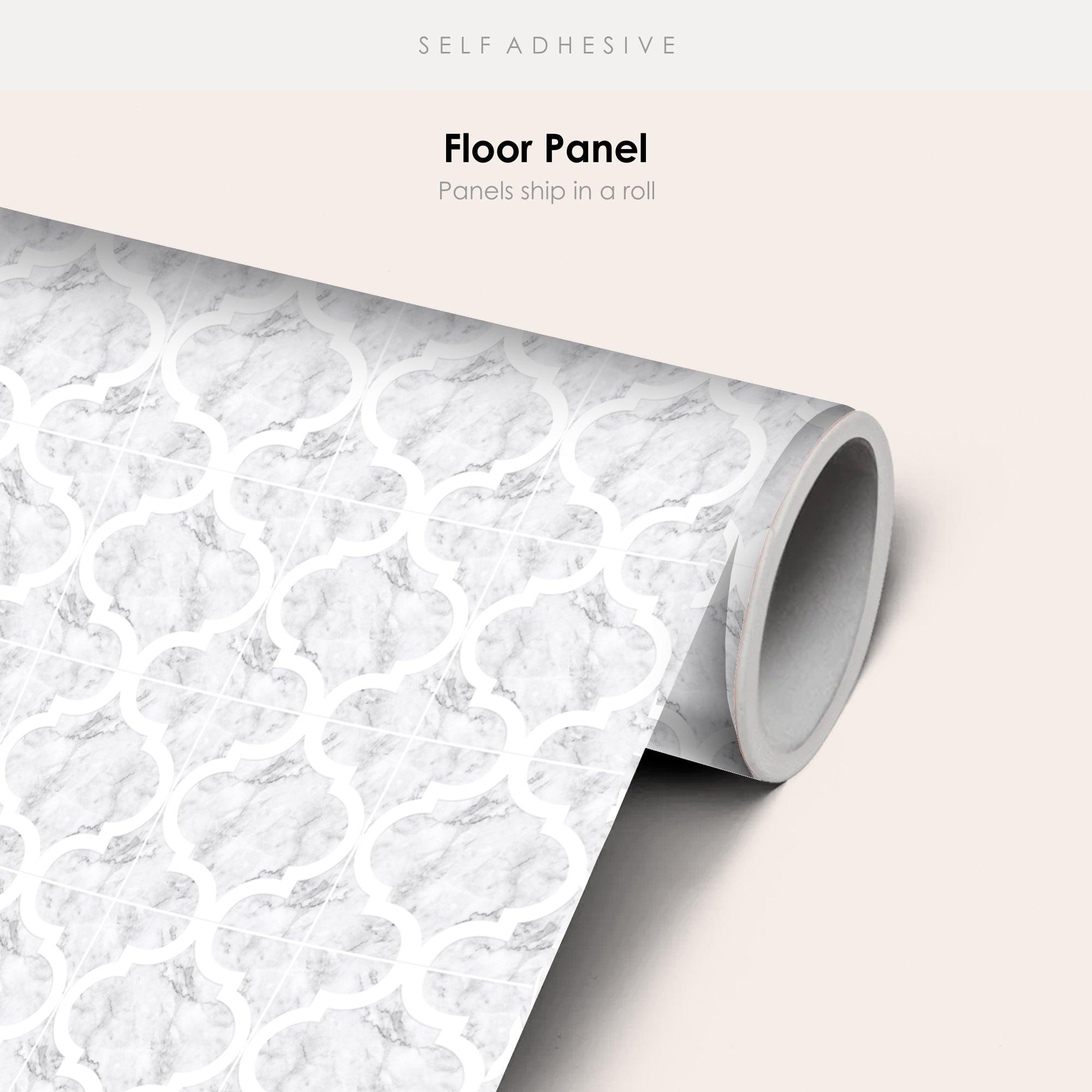 Zahara in Marble Vinyl Tile Sticker