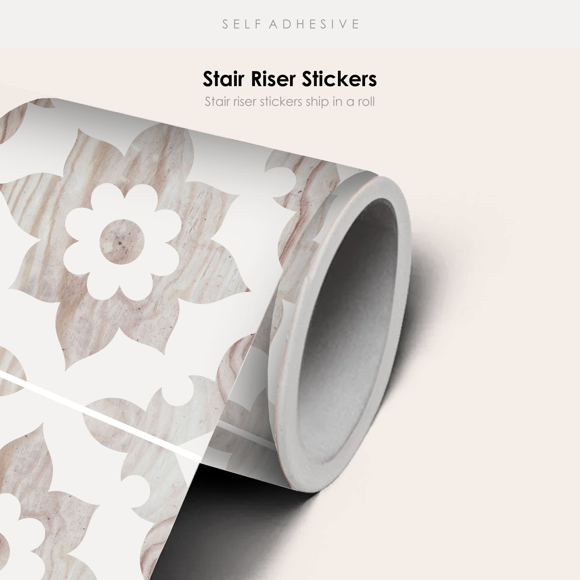 Campagne in Wood Stair Riser Stickers