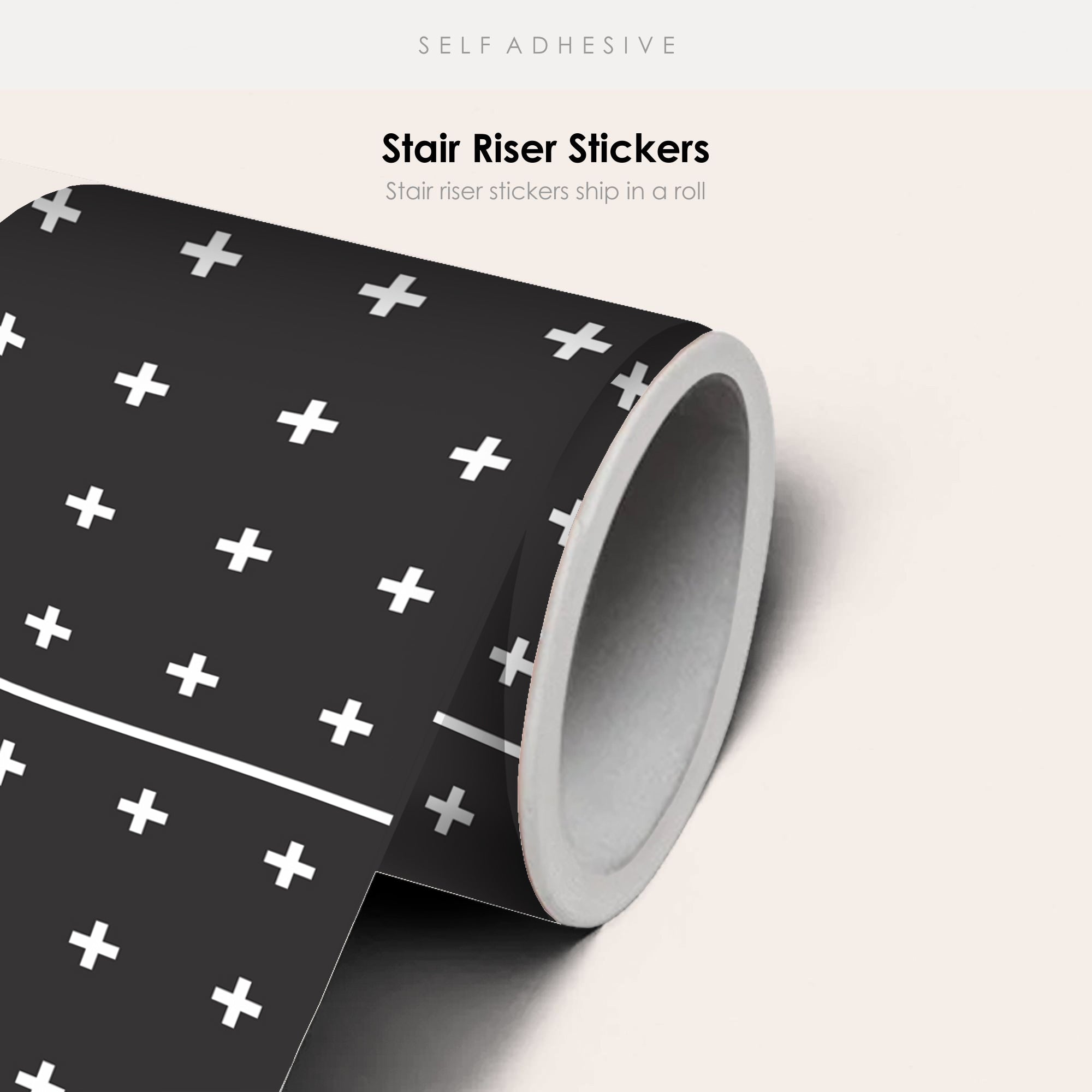 Mini Cross Stair Riser Stickers