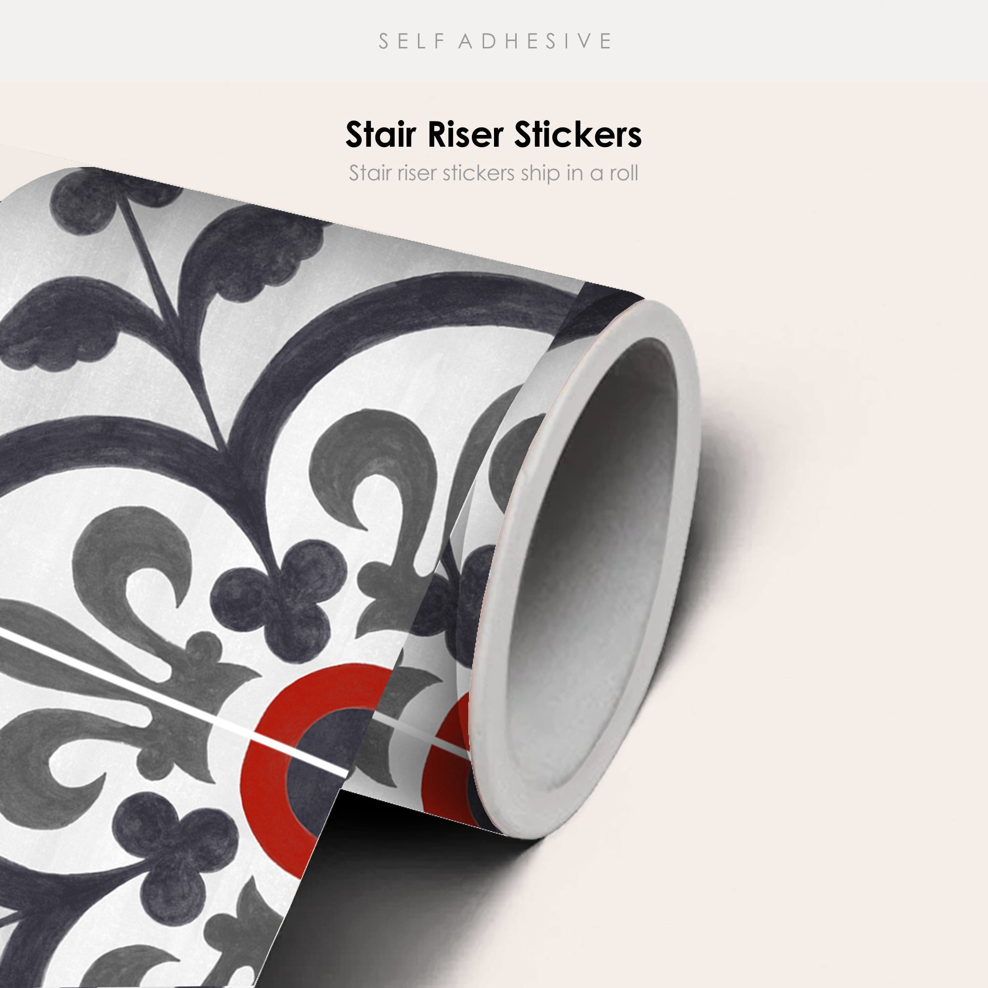 Corona in Ink Stair Riser Stickers