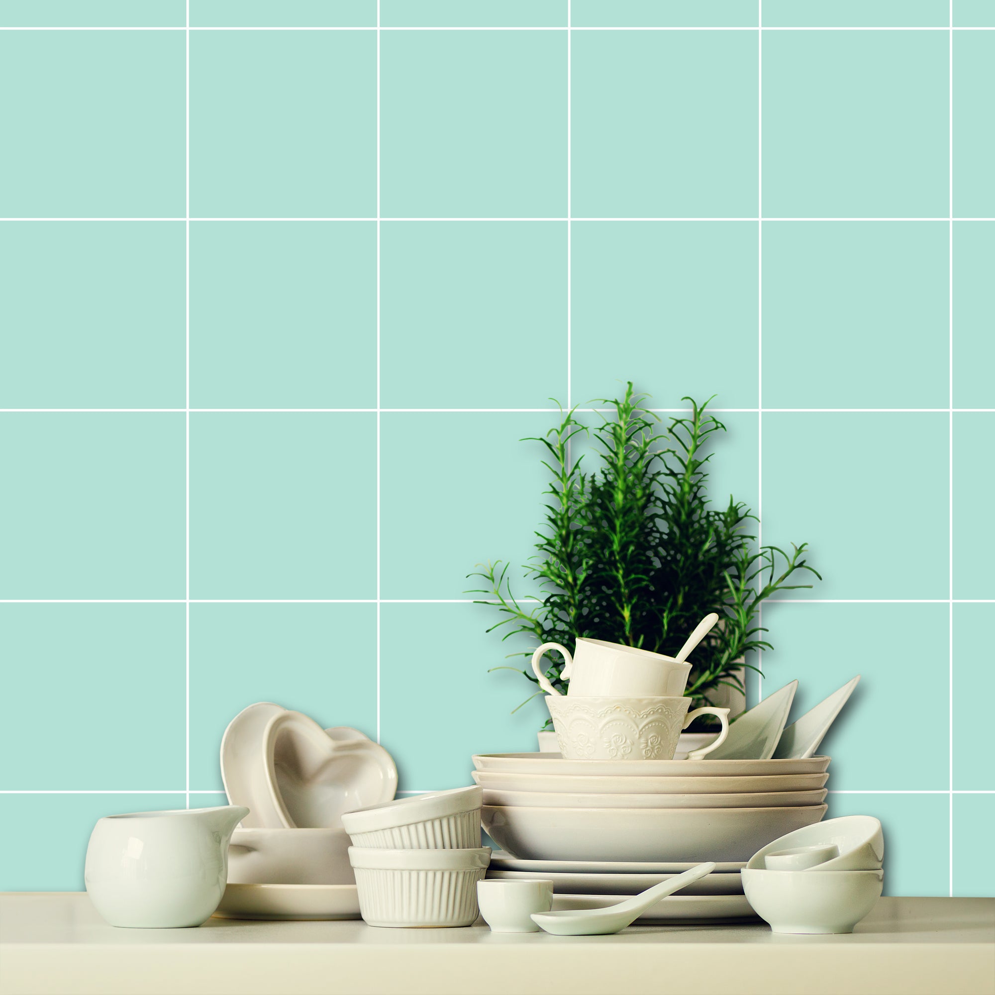 Custom Solid Skylight Vinyl Tile Stickers - for Veneda