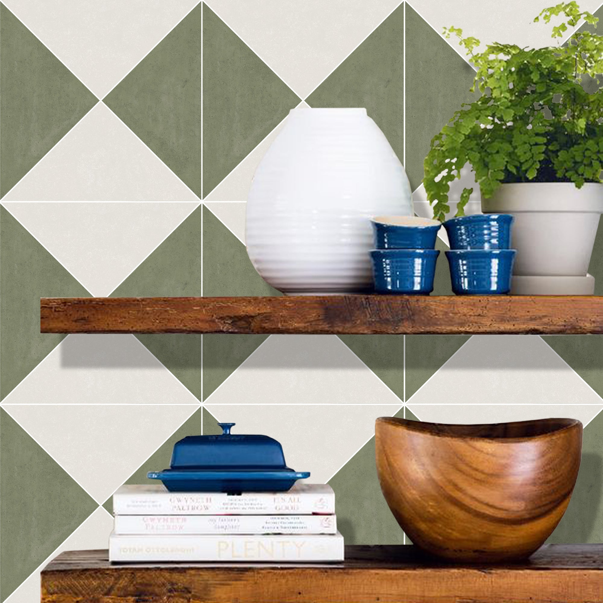 Norway Tile Stickers in Spruce