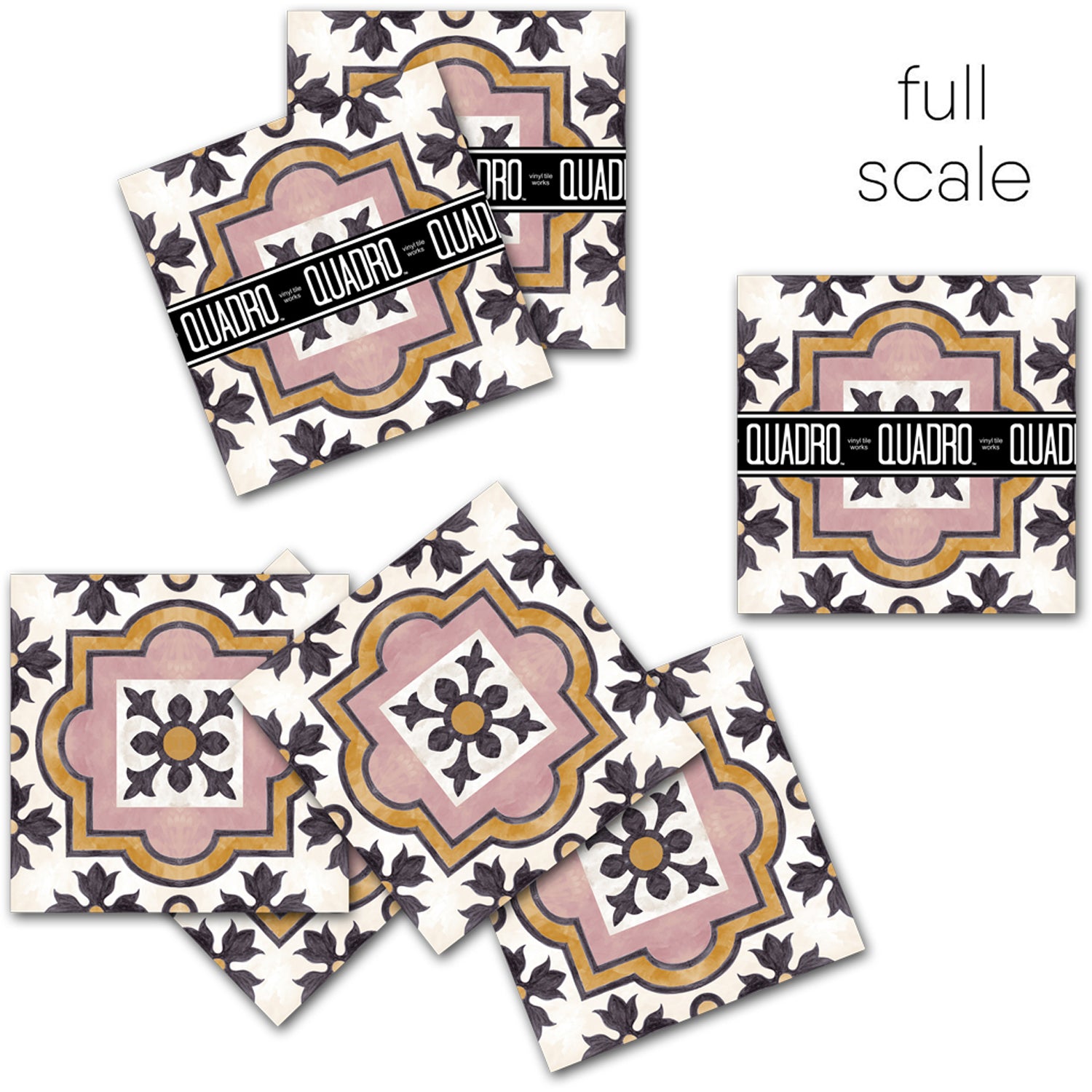 PROMO! Syracuse Vinyl Tile Sticker - 8 pcs pack in 9.8 cm