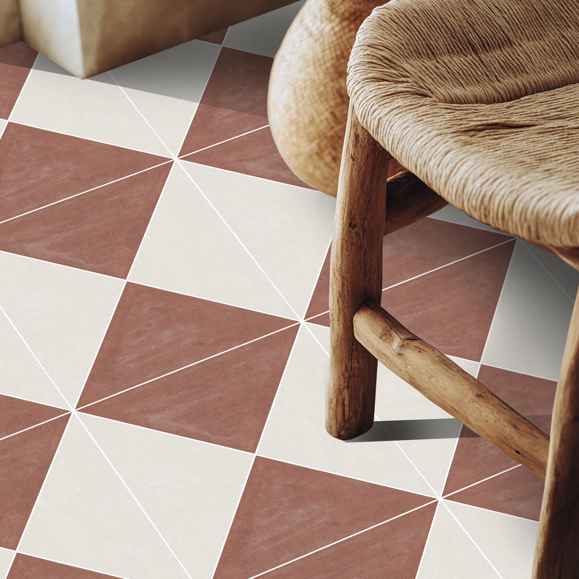 Norway Tile Stickers in Terracotta