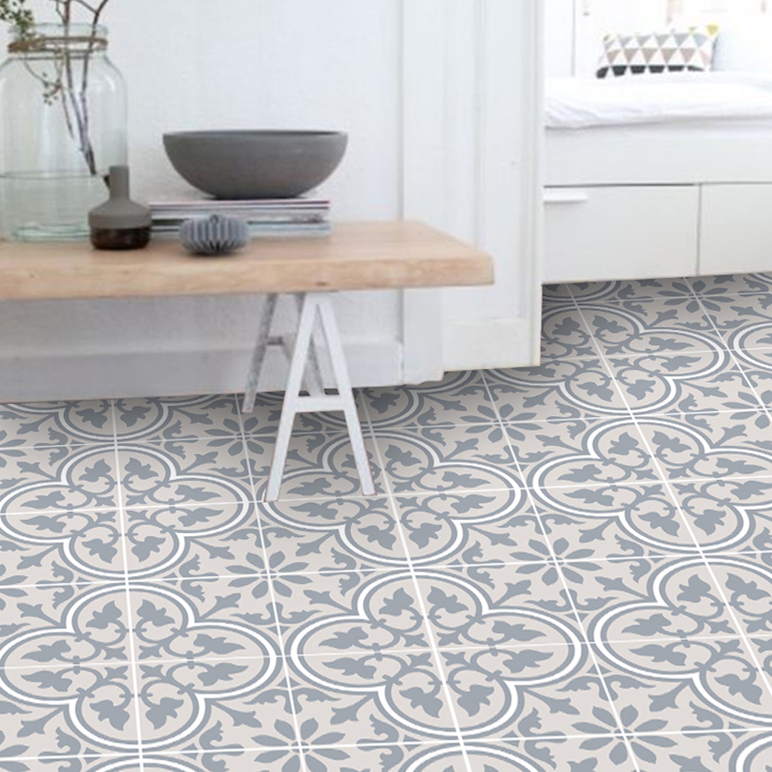 Trefle in Sand Vinyl Tile Sticker