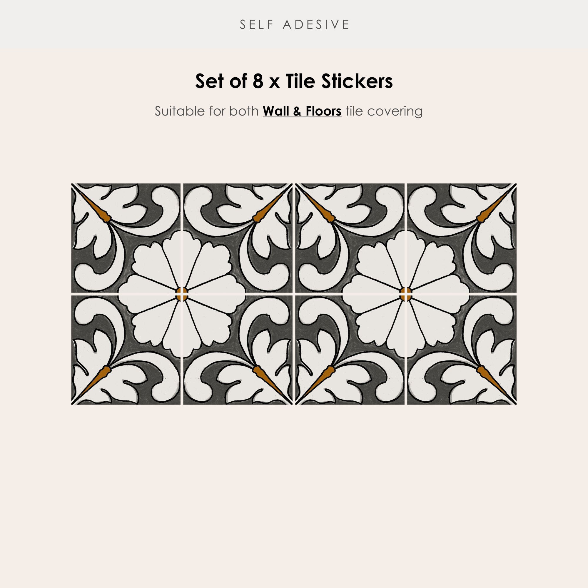 Carousel Vinyl Tile Stickers
