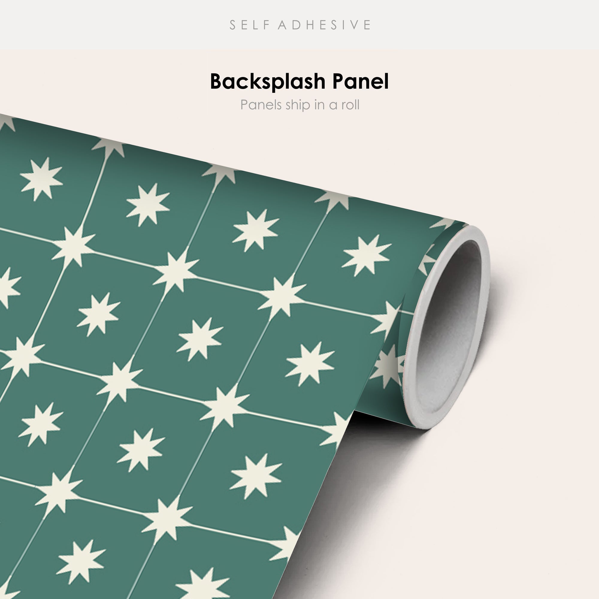 Starry Night in Green Wallpaper