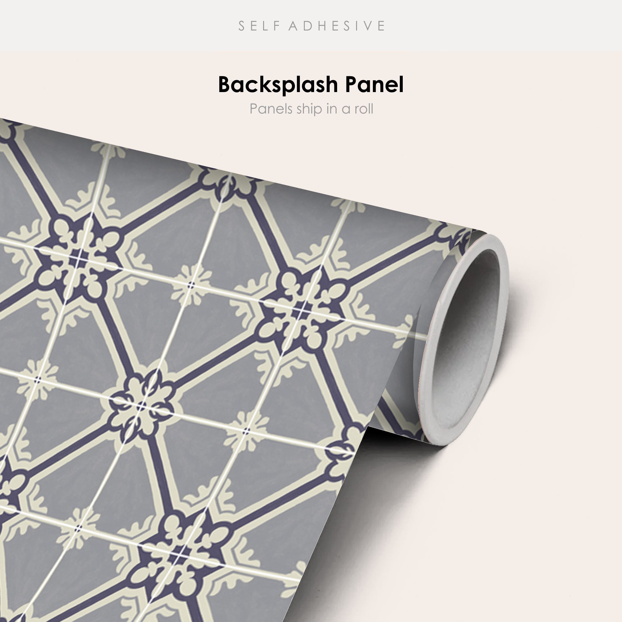 Samsara in Mauve Grey Wallpaper