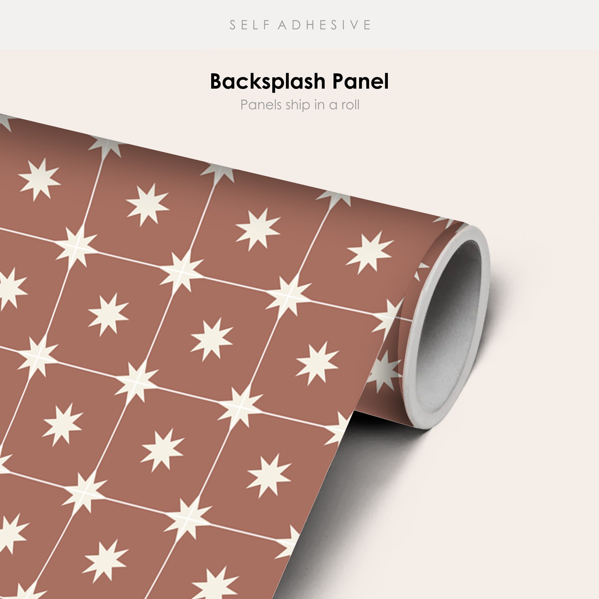 Starry Night in Terracotta Wallpaper