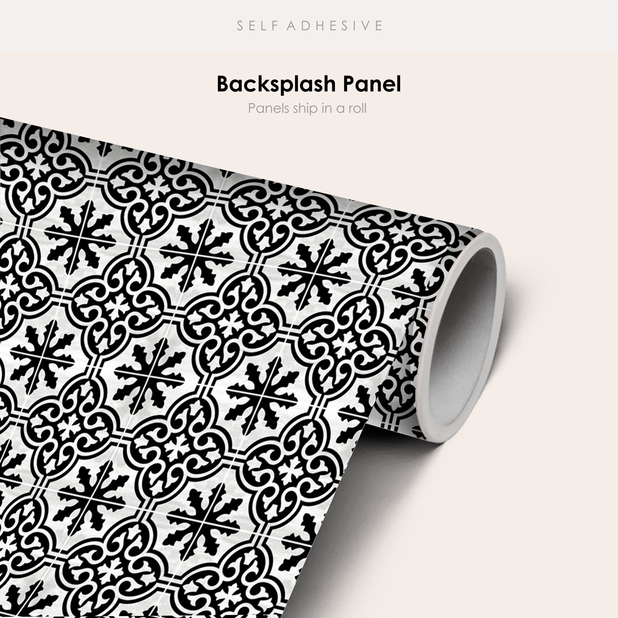 Floc in Black Wallpaper