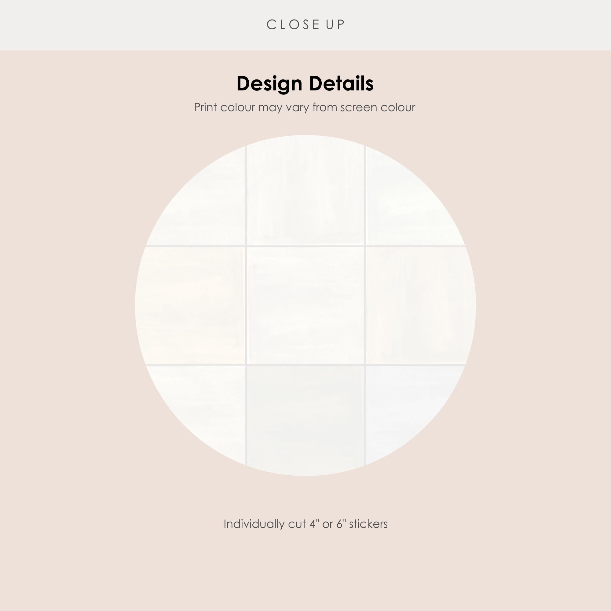 Zellige in White Tile Stickers