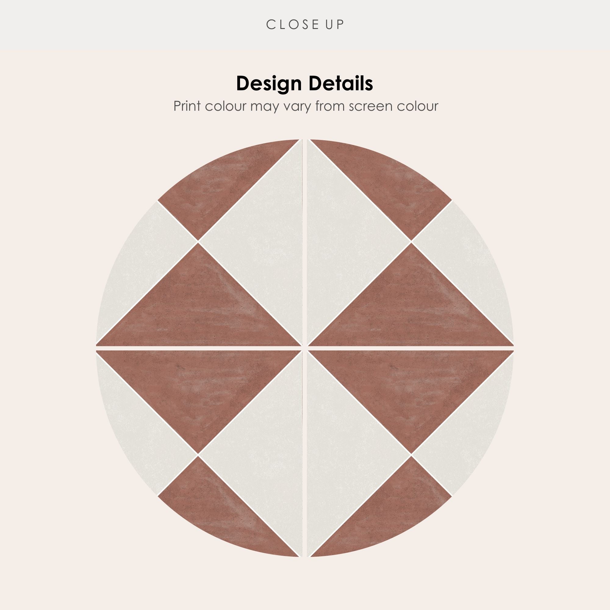 Norway Tile Stickers in Terracotta