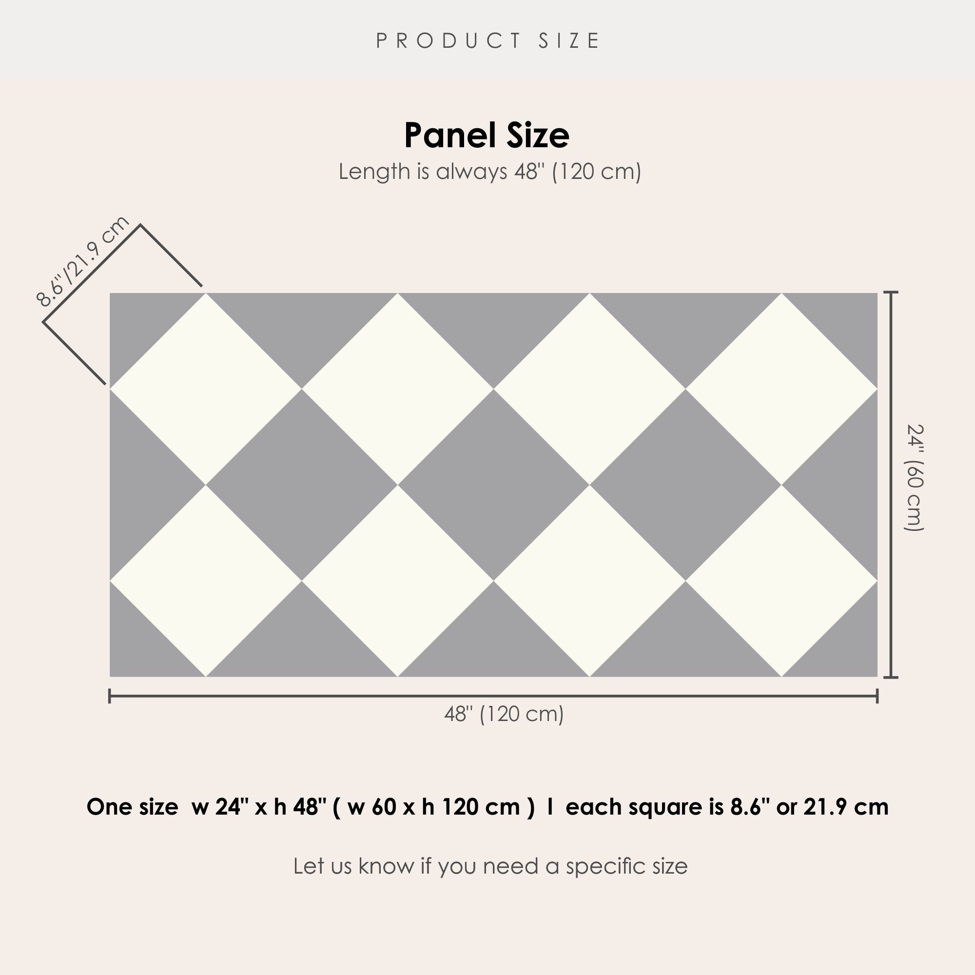 Checkerboard in Chateau Gray Tile Sticker