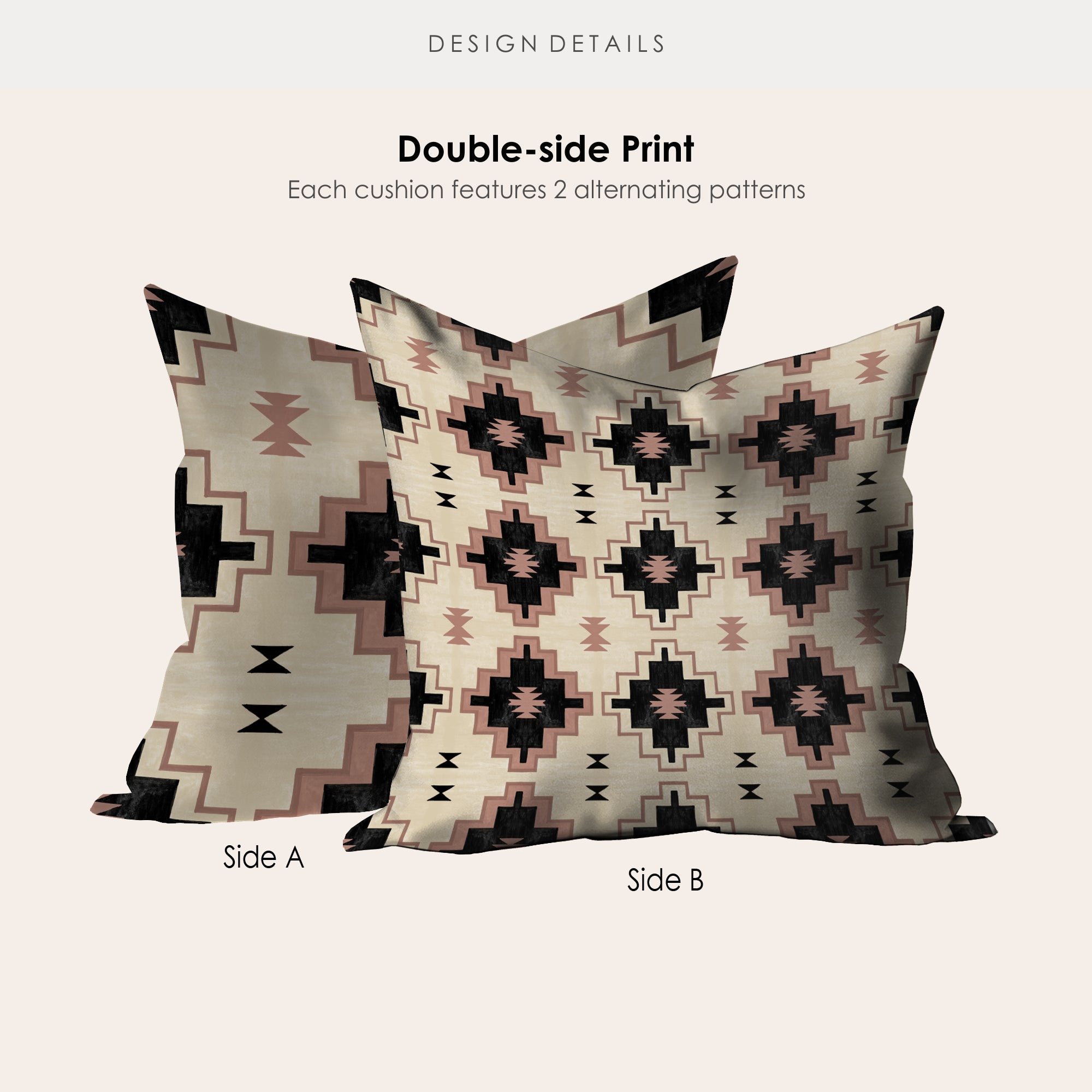 Navajo Microsuede Square Pillow Cover