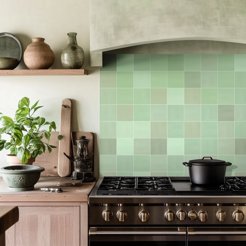 a stove top oven sitting inside of a kitchen