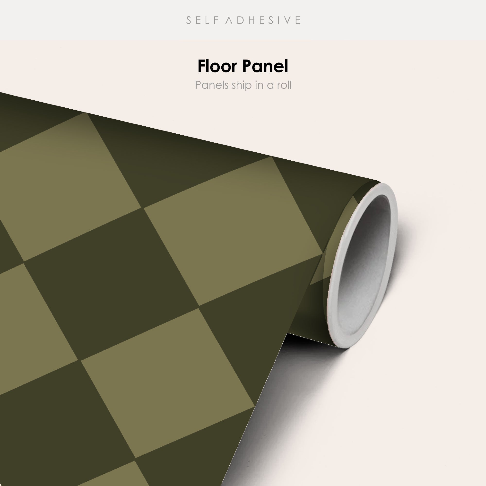 Checkerboard Tile Stickers in Spruce and Dark Olive