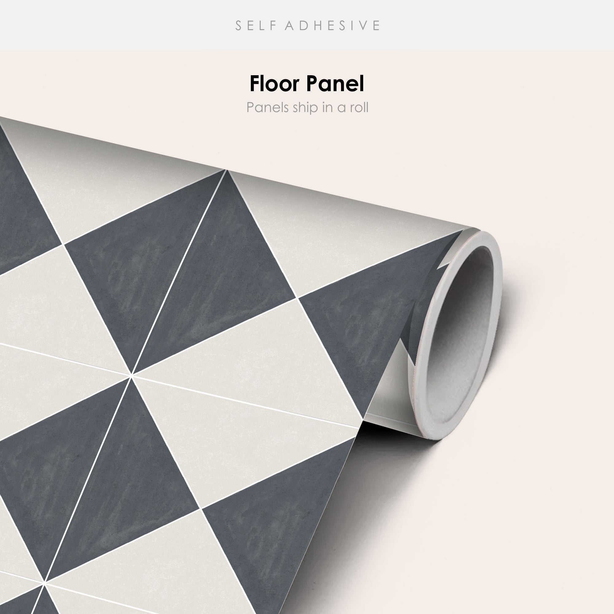 Norway Tile Stickers in Charcoal Grey