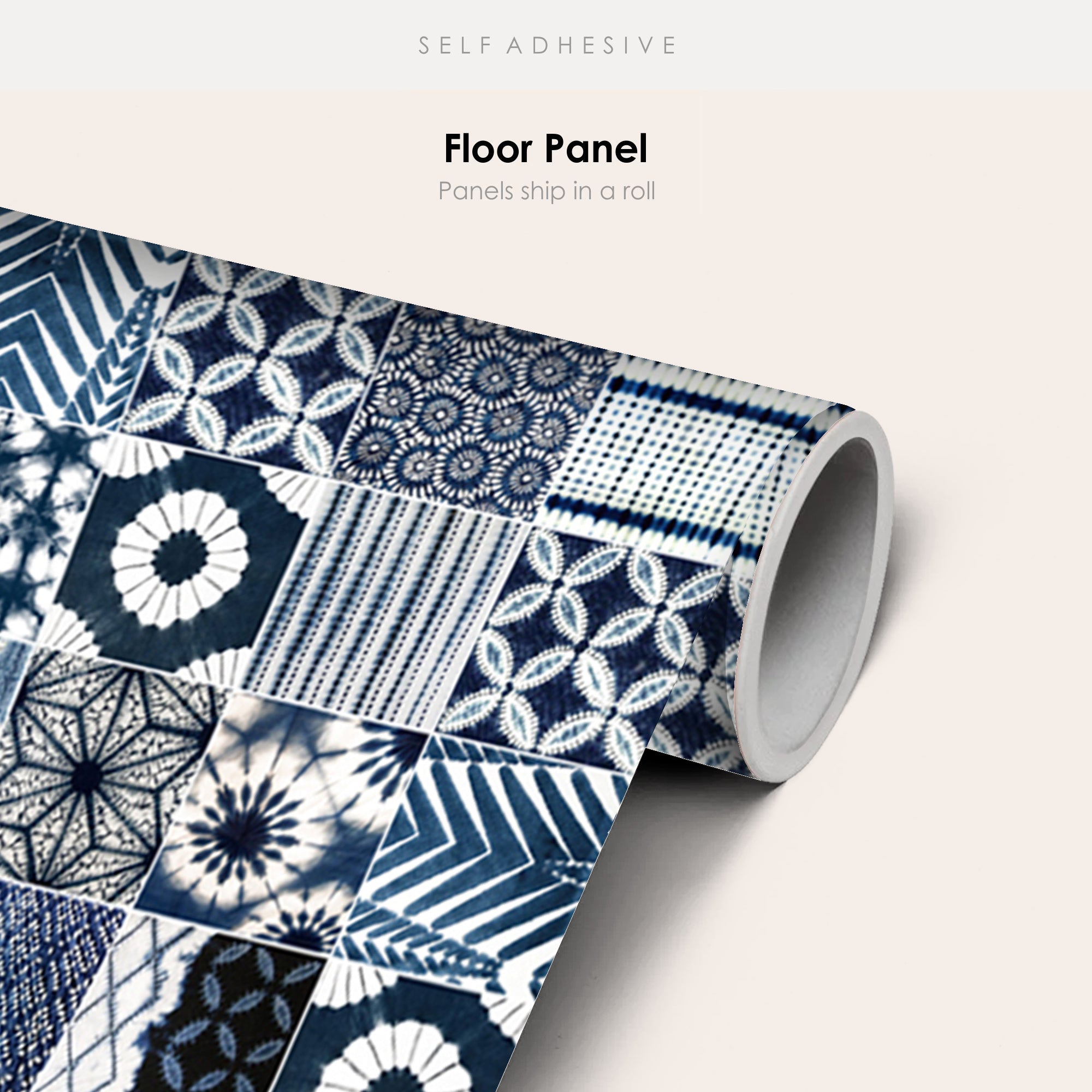 Shibori Vinyl Tile Sticker