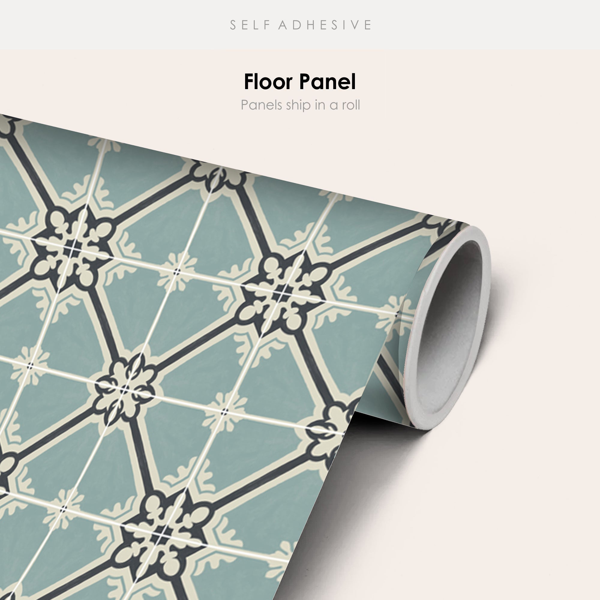 Samsara in Celadon Vinyl Tile Sticker