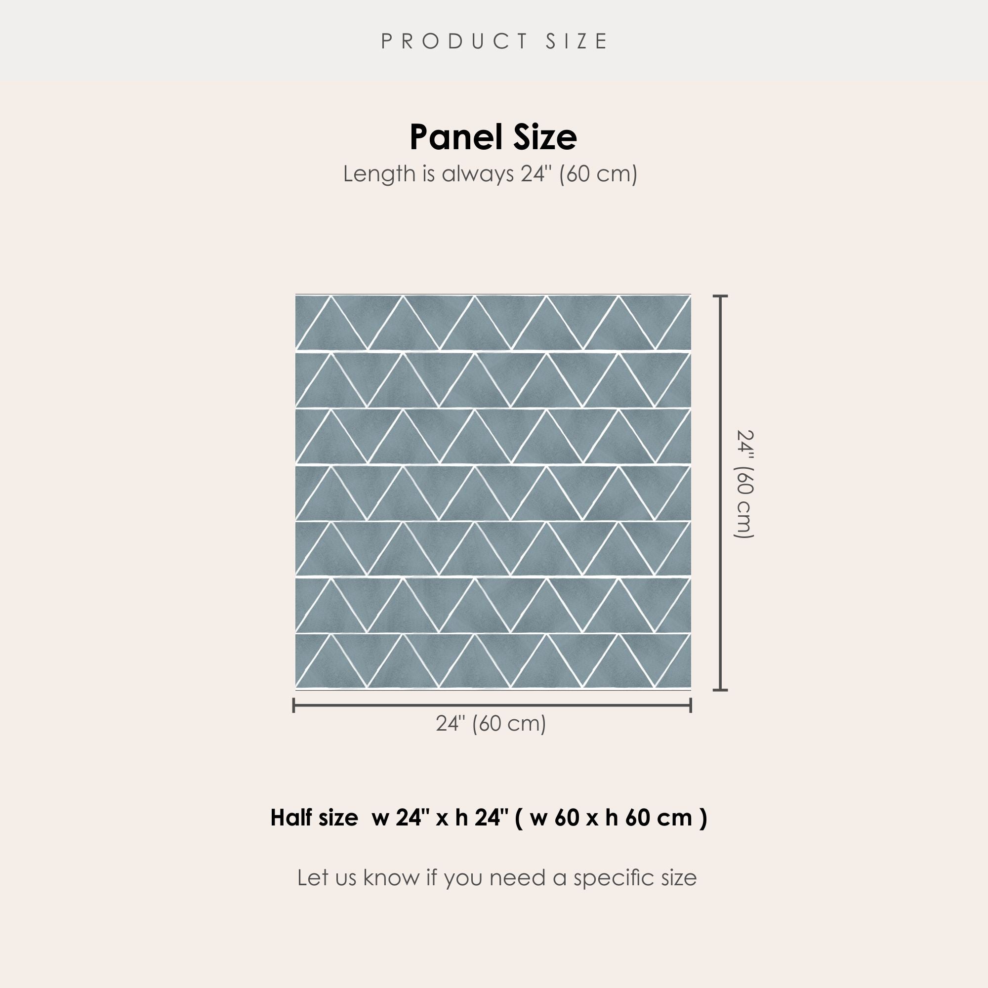 Triangles in Slate Blue Wallpaper