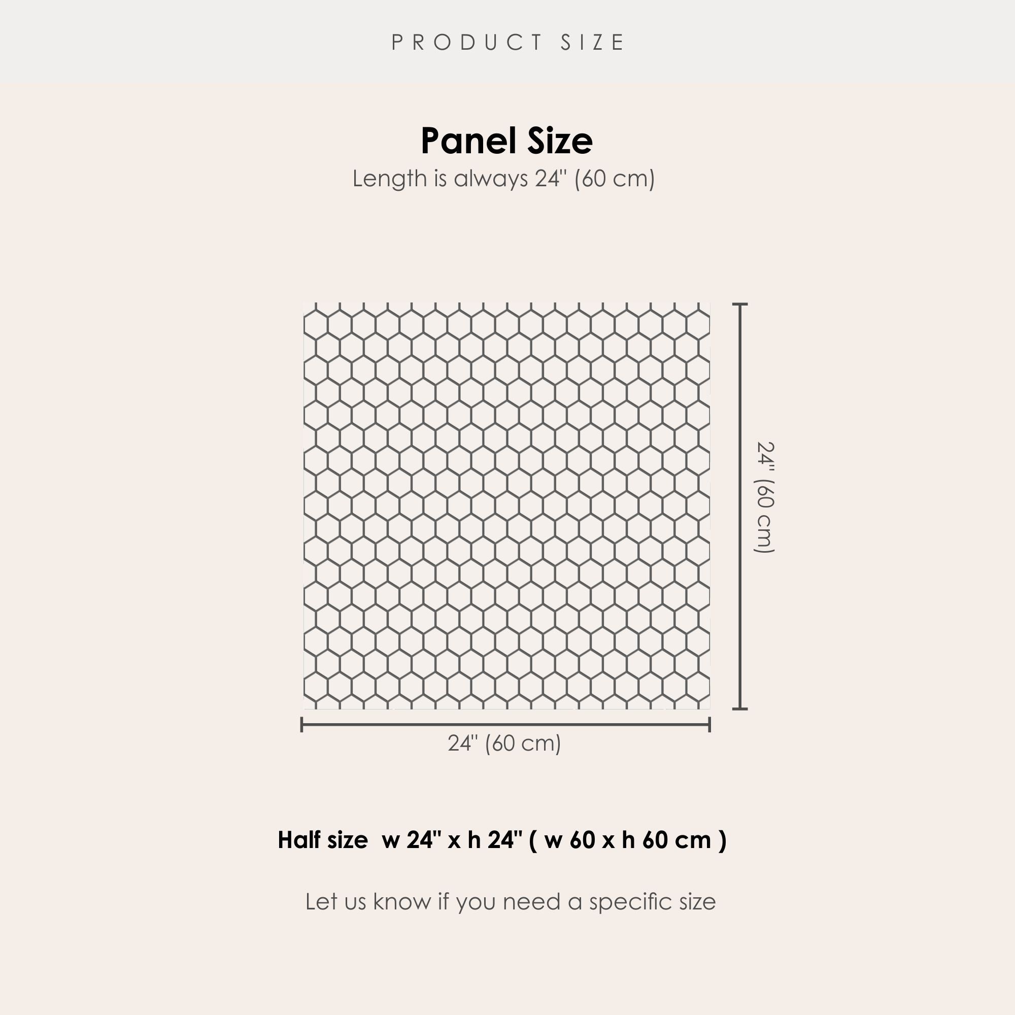 Mini Hexa in Off White Wallpaper