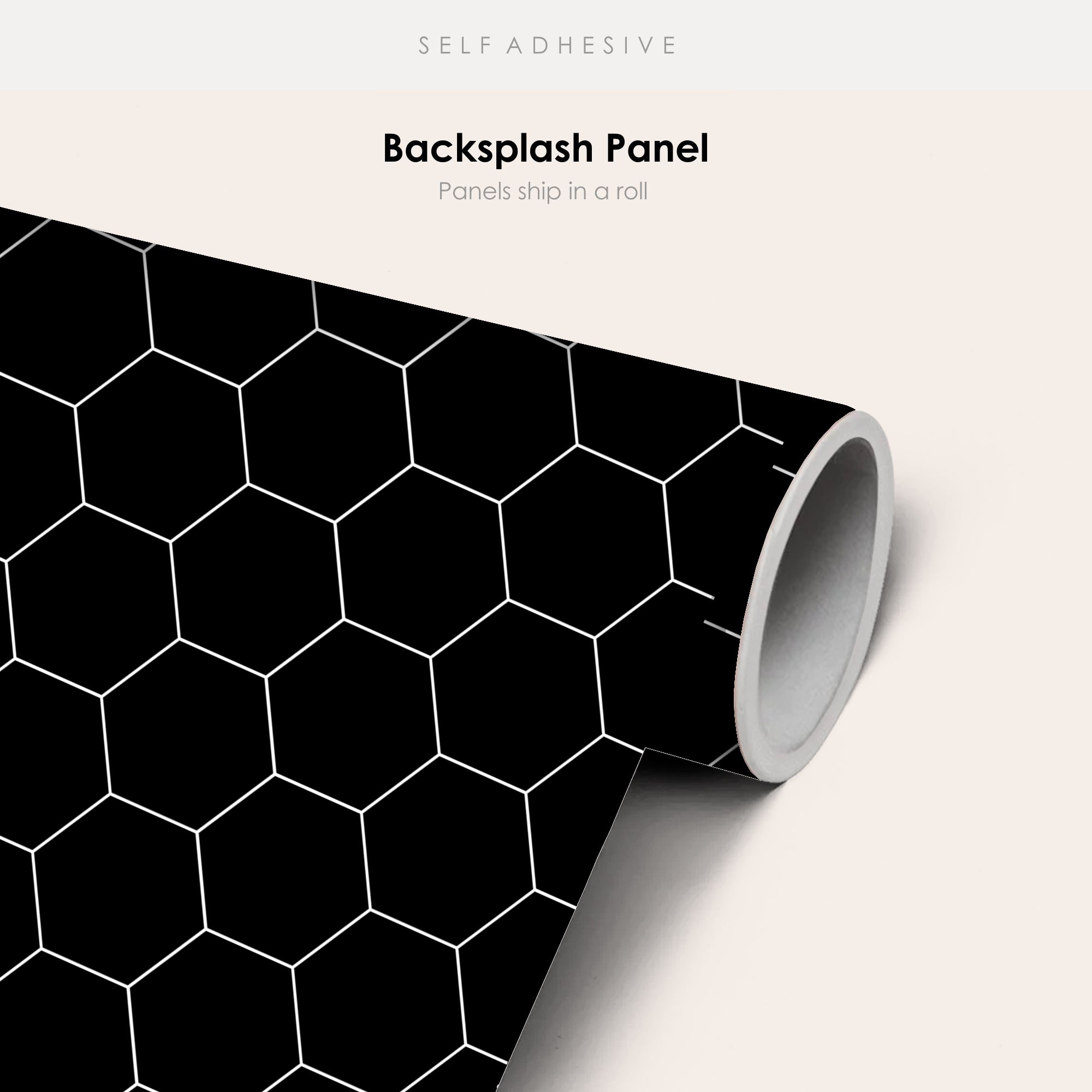 Hexa in Black Wallpaper