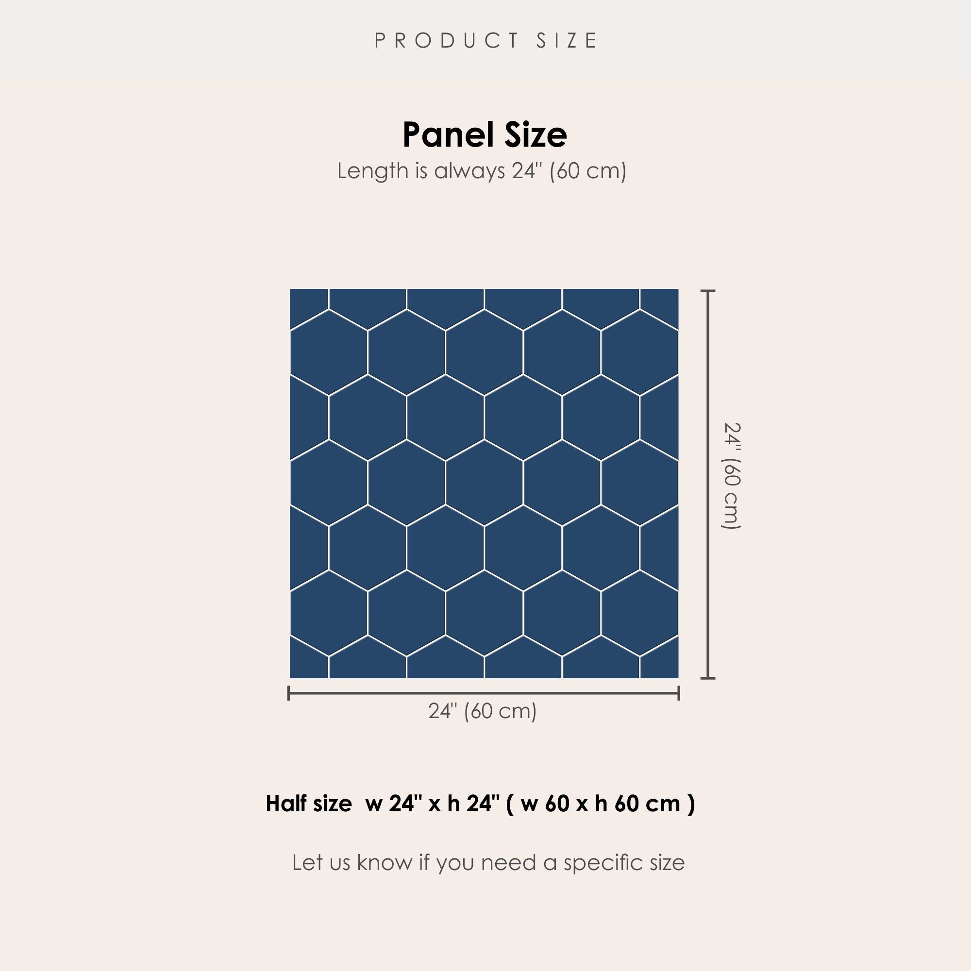 Hexa in Admiral Blue Wallpaper