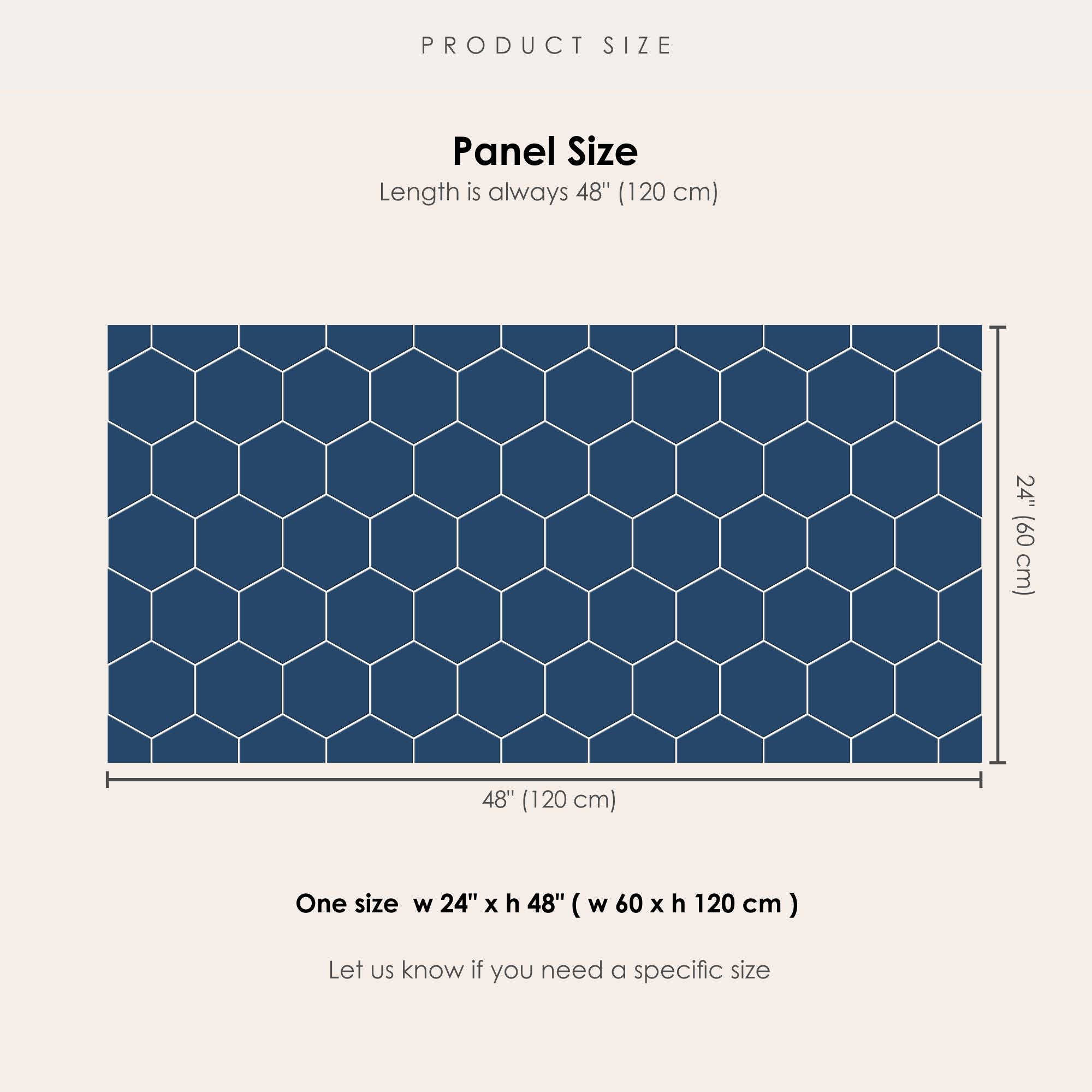 Hexa in Admiral Blue Wallpaper